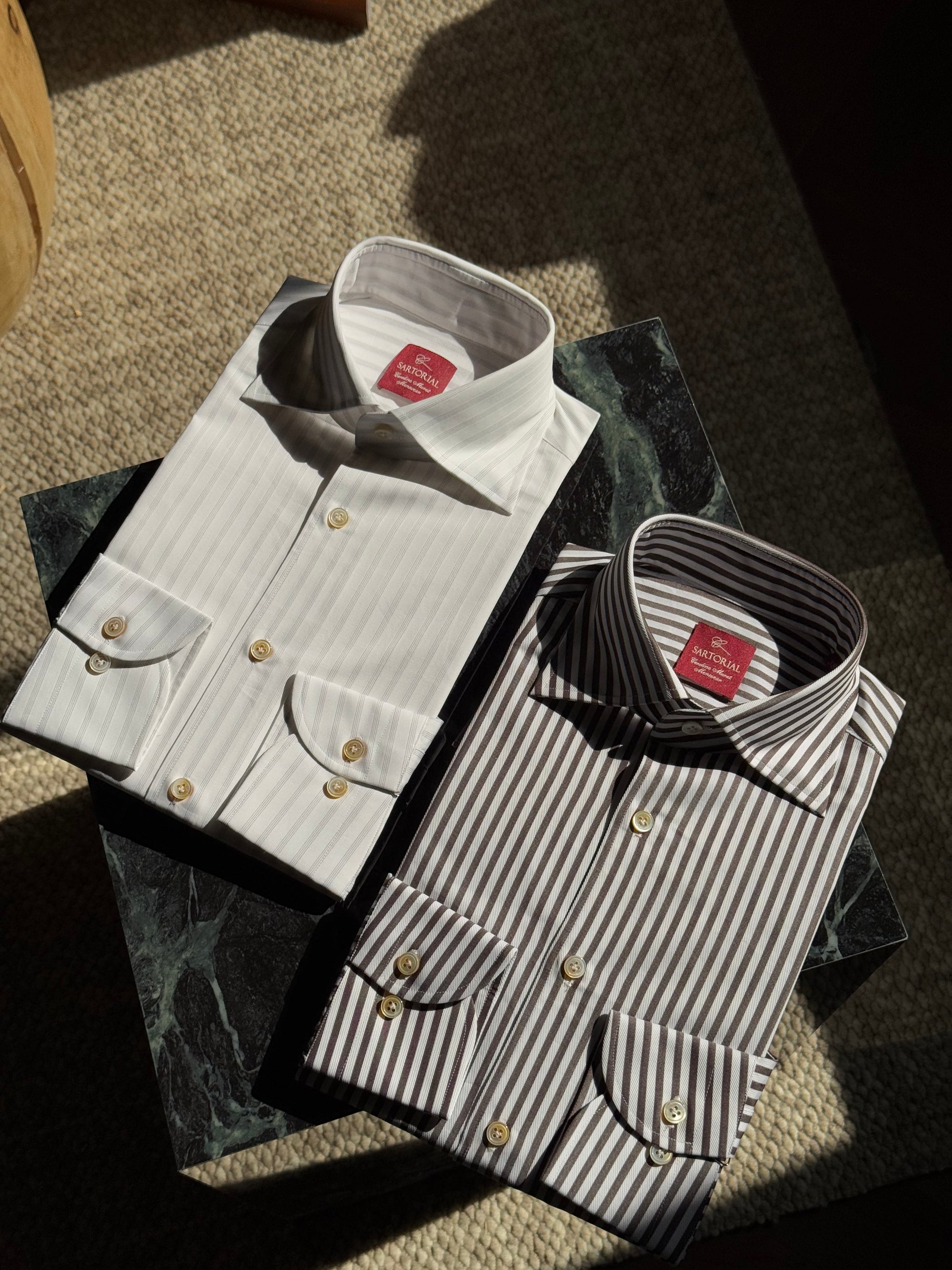 MTO Hand-stitched Stripe Shirt #29 #34