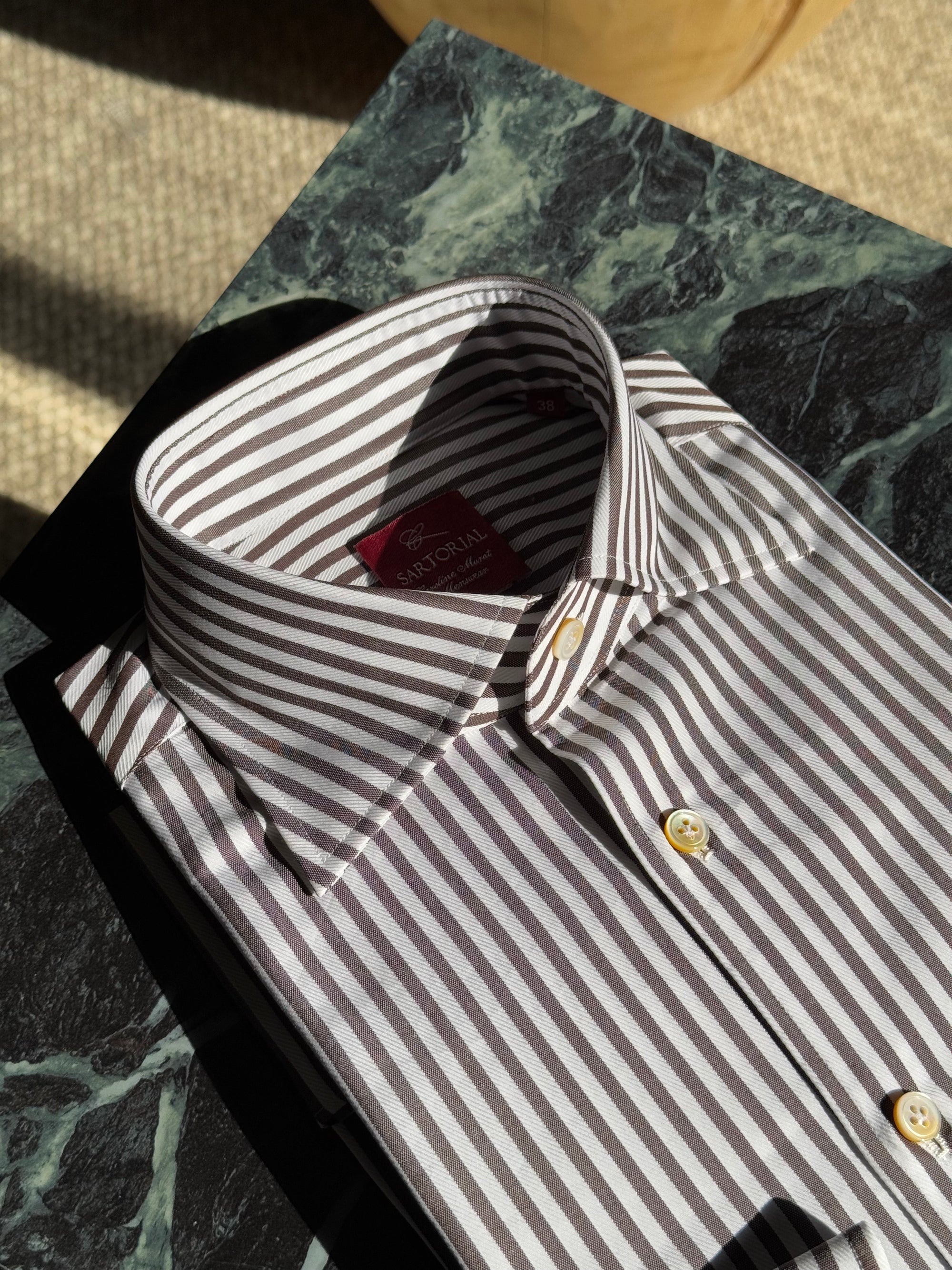MTO Hand-stitched Stripe Shirt #29 #34