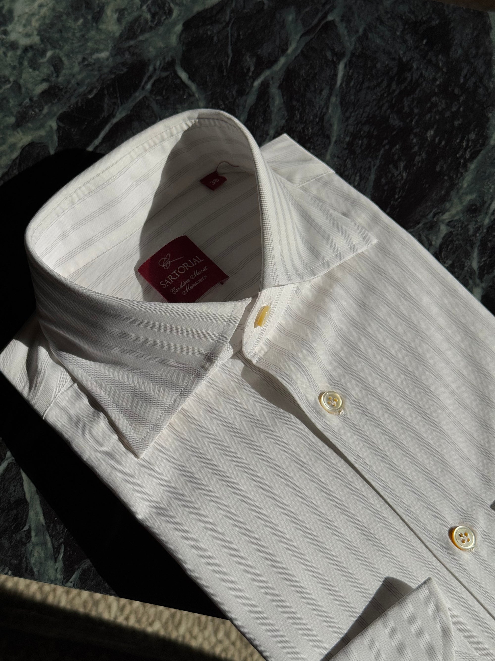 MTO Hand-stitched Stripe Shirt #29 #34