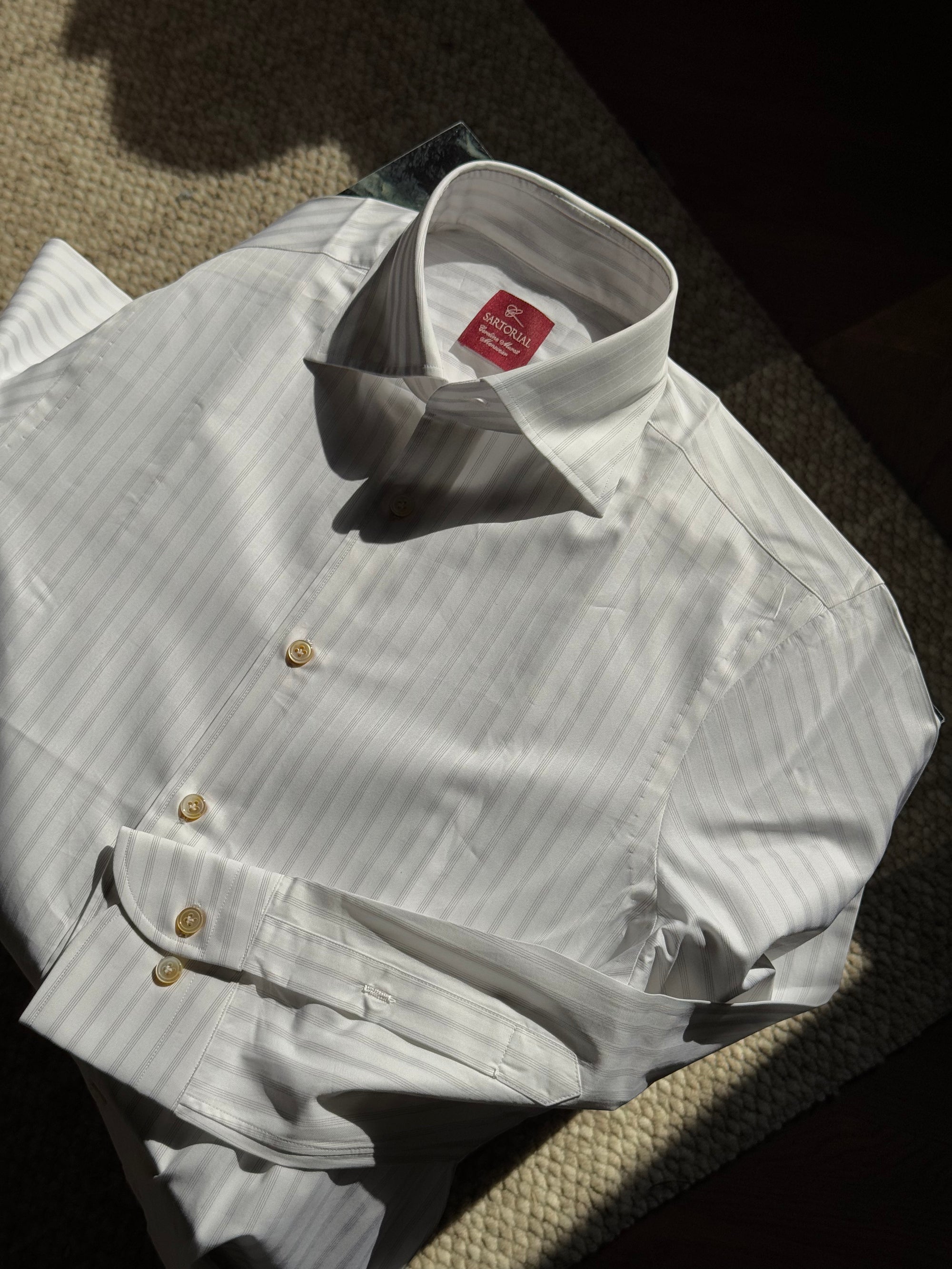 MTO Hand-stitched Stripe Shirt #29 #34