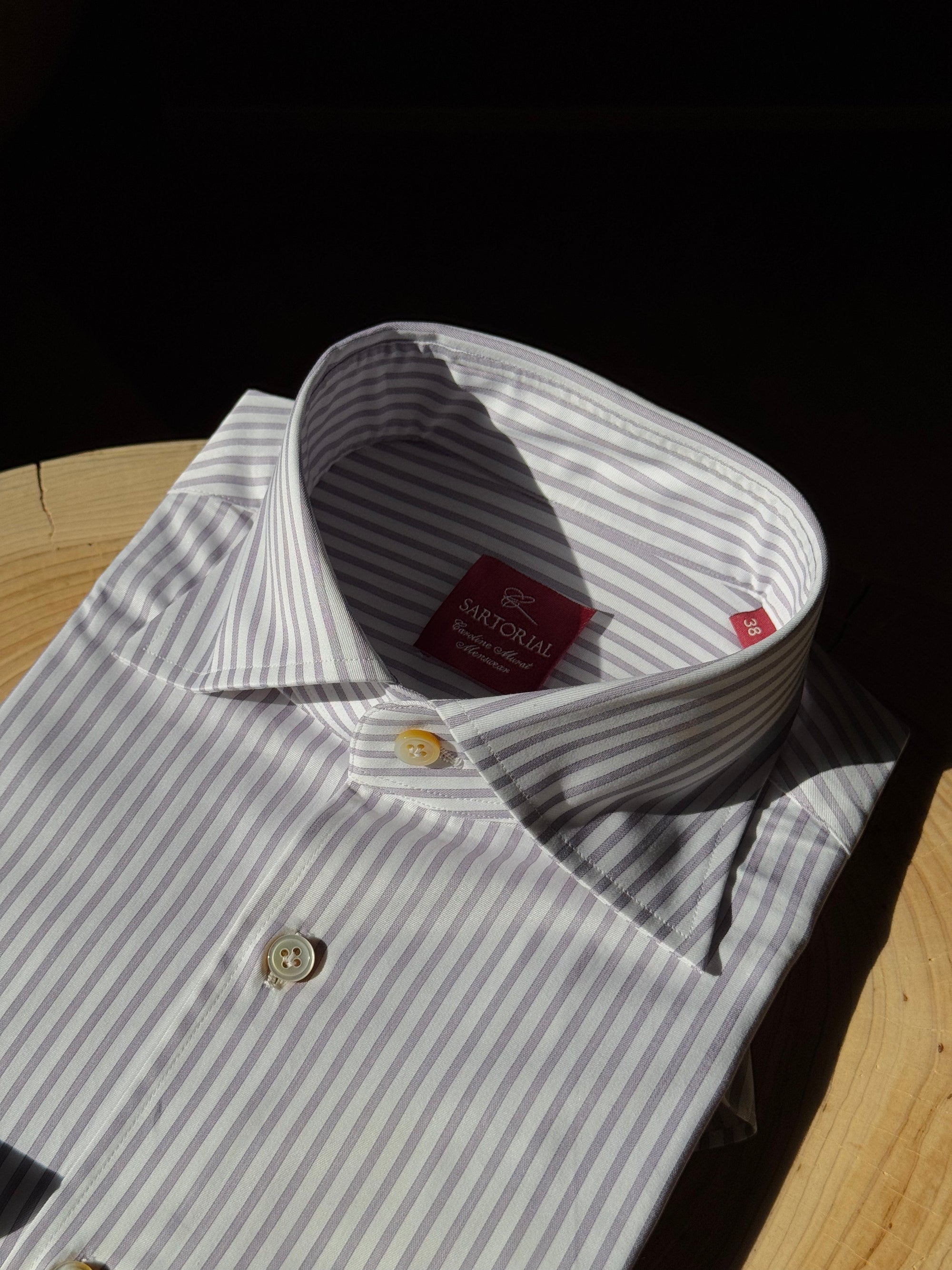 MTO Hand-stitched Stripe Shirt #31 #35