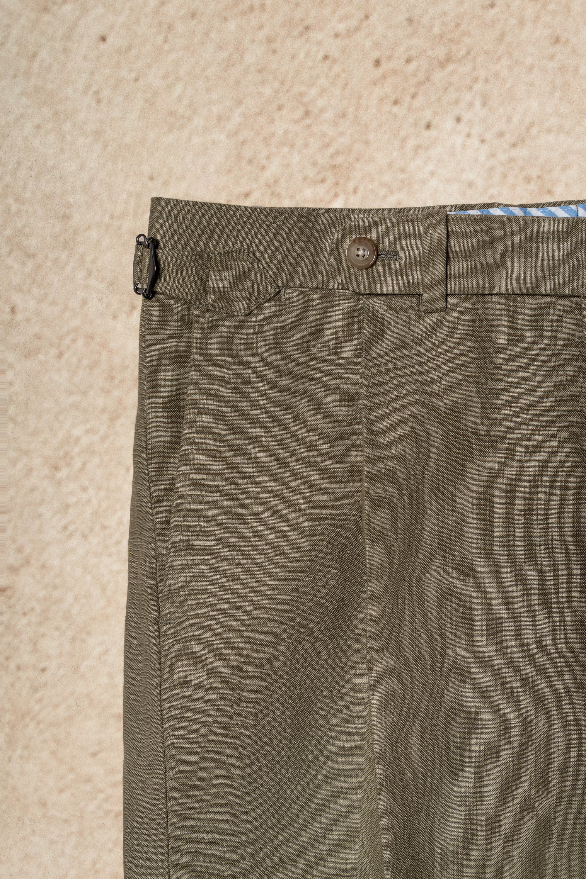 MTO Olive Irish Linen Suit #324