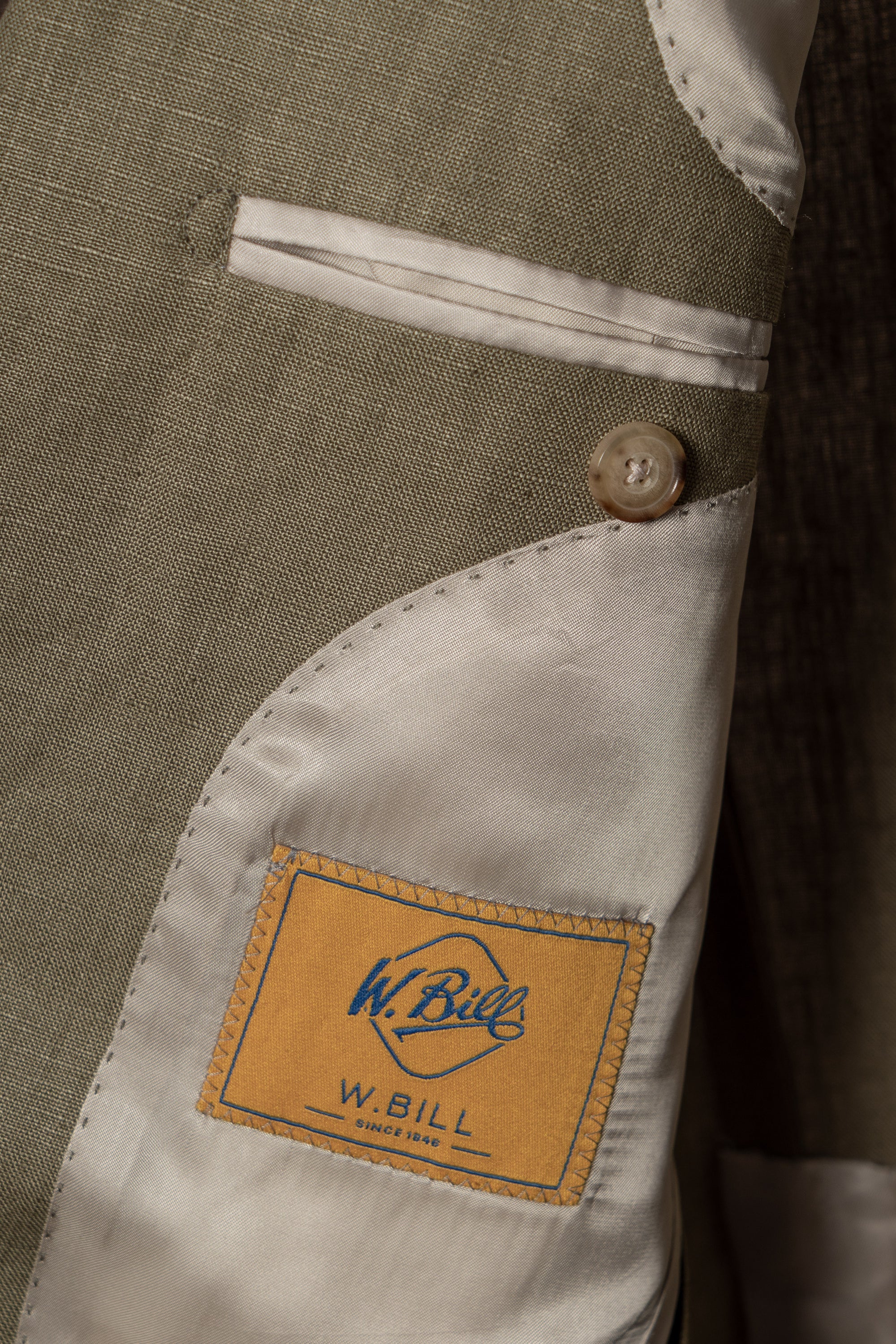 MTO Olive Irish Linen Suit #324