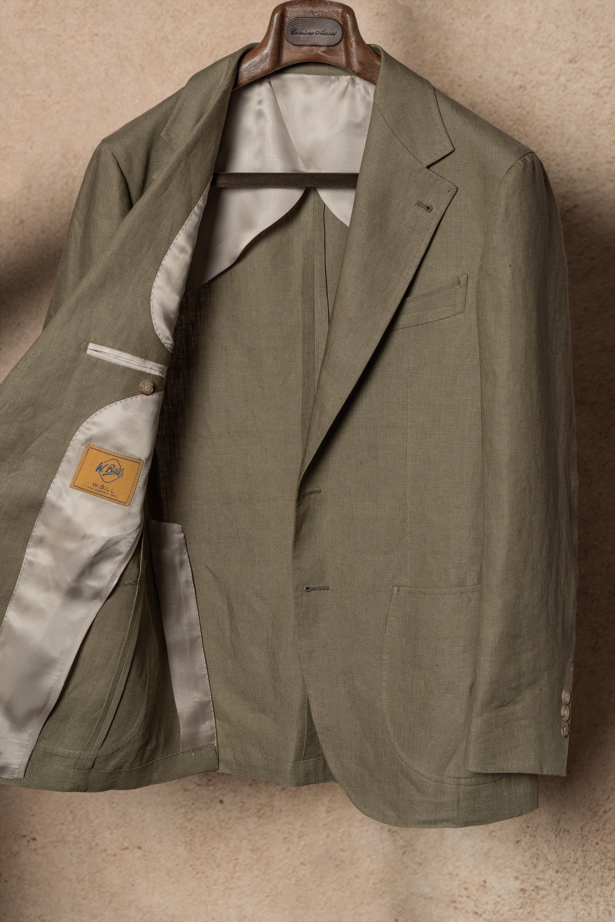 MTO Olive Irish Linen Suit #324