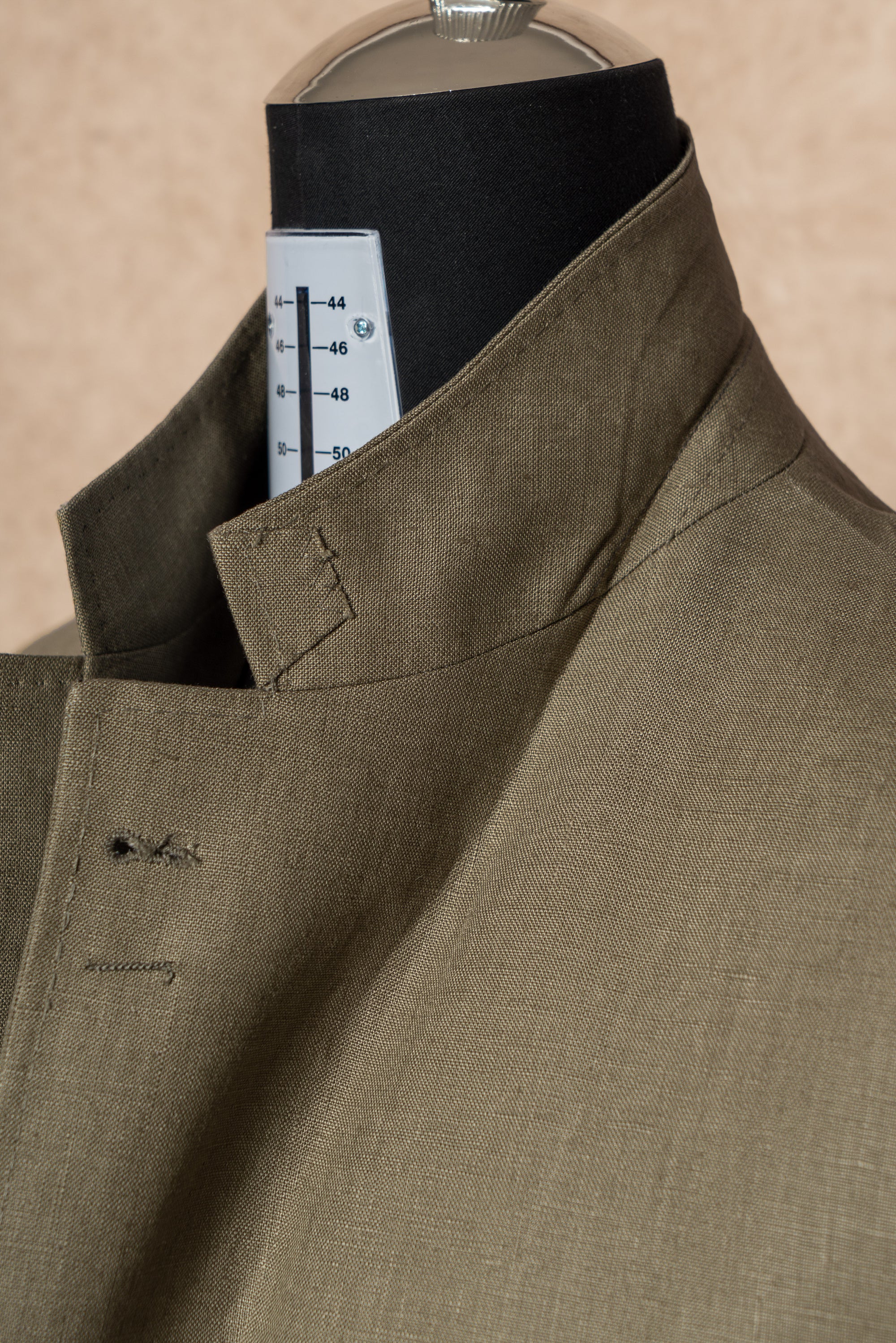 MTO Olive Irish Linen Suit #324
