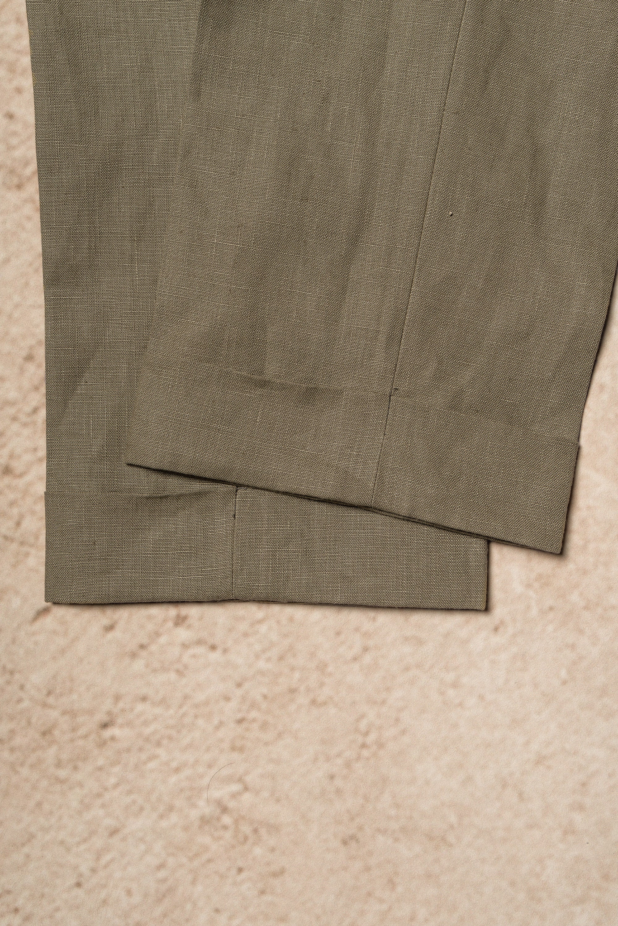 MTO Olive Irish Linen Suit #324