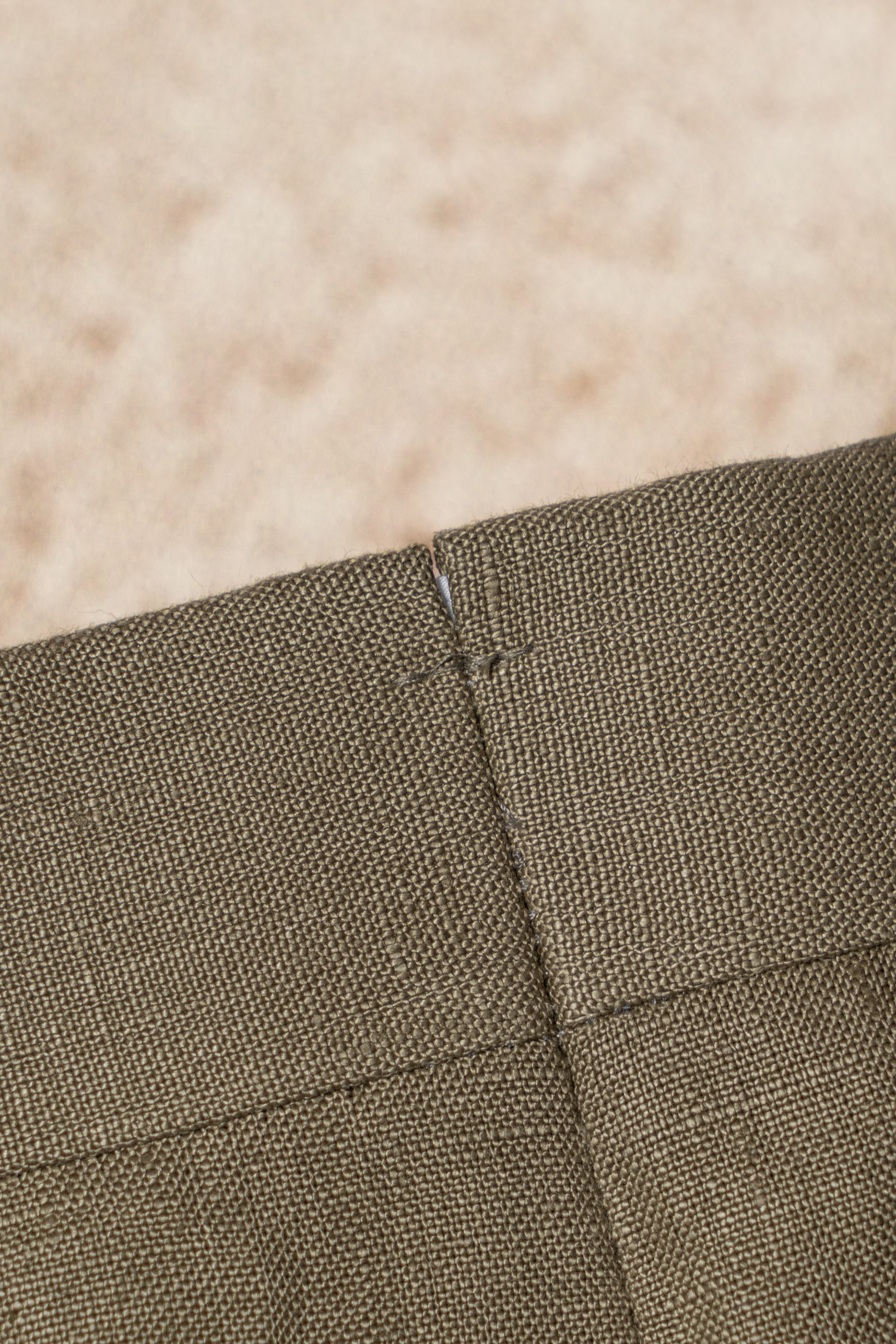 MTO Olive Irish Linen Suit #324