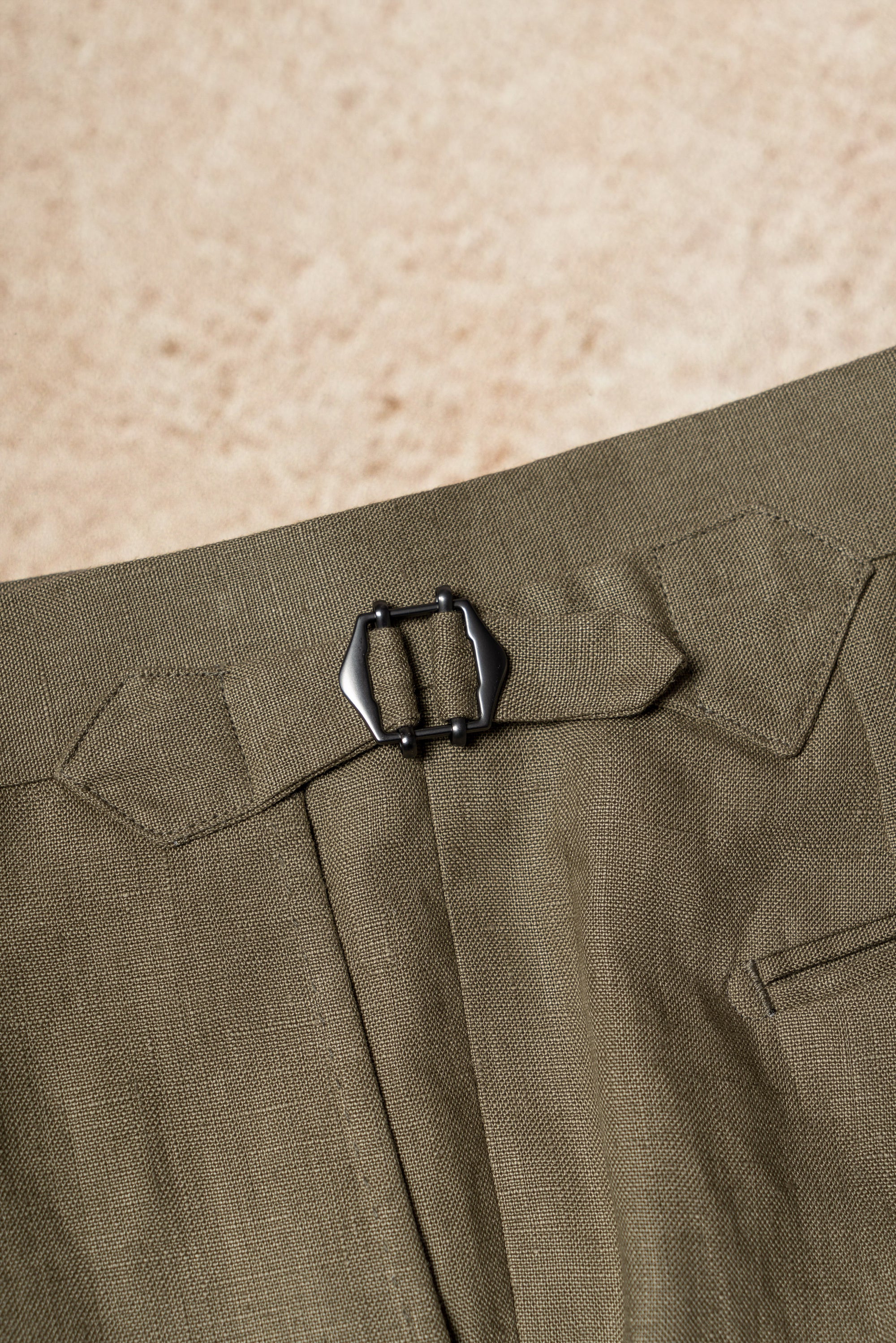 MTO Olive Irish Linen Suit #324