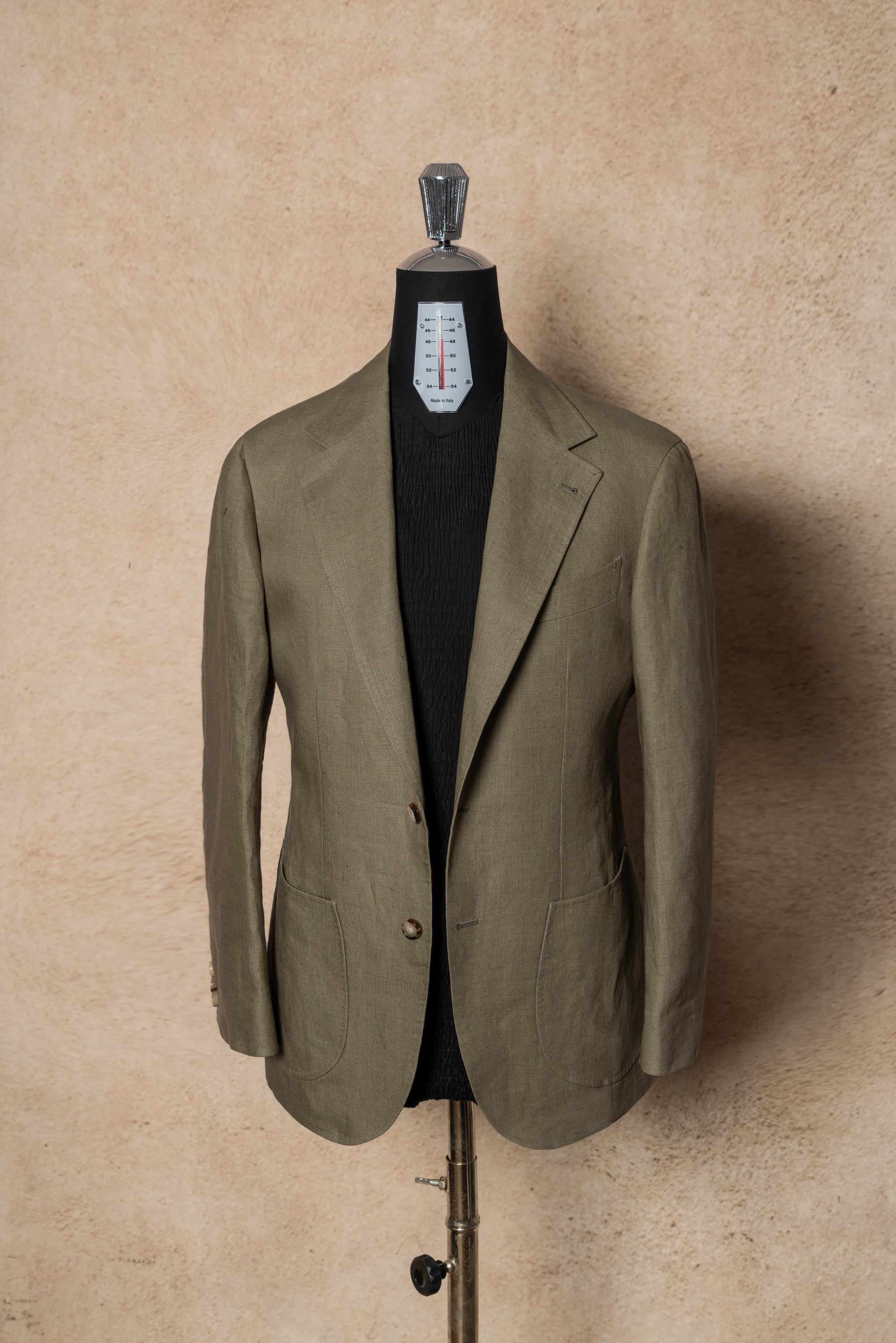 MTO Olive Irish Linen Suit #324