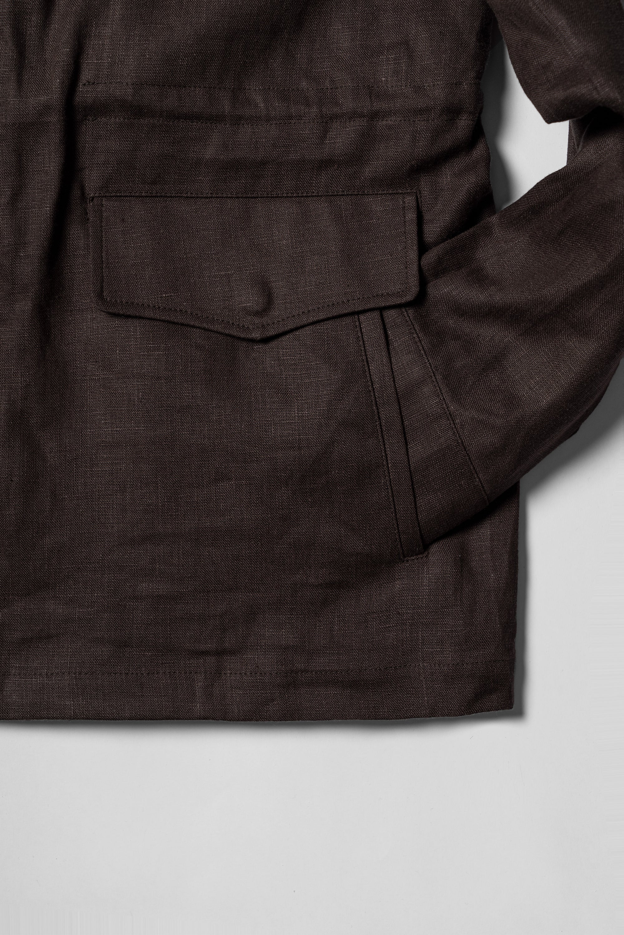 Brown Linen M65 Jacket