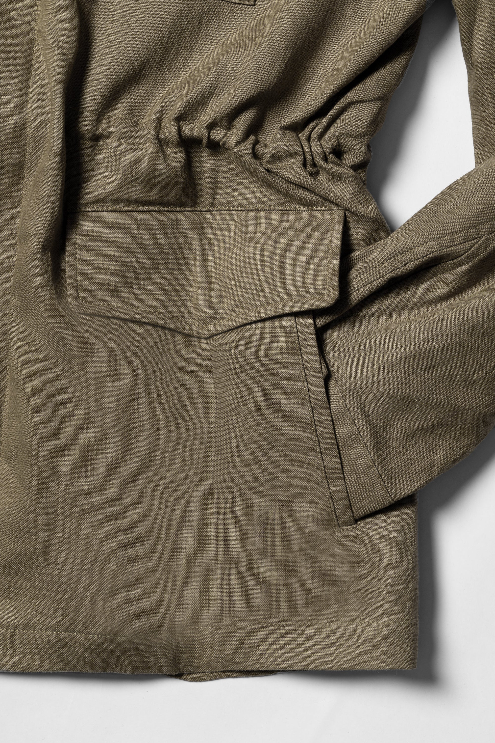 Olive Linen M65 Jacket