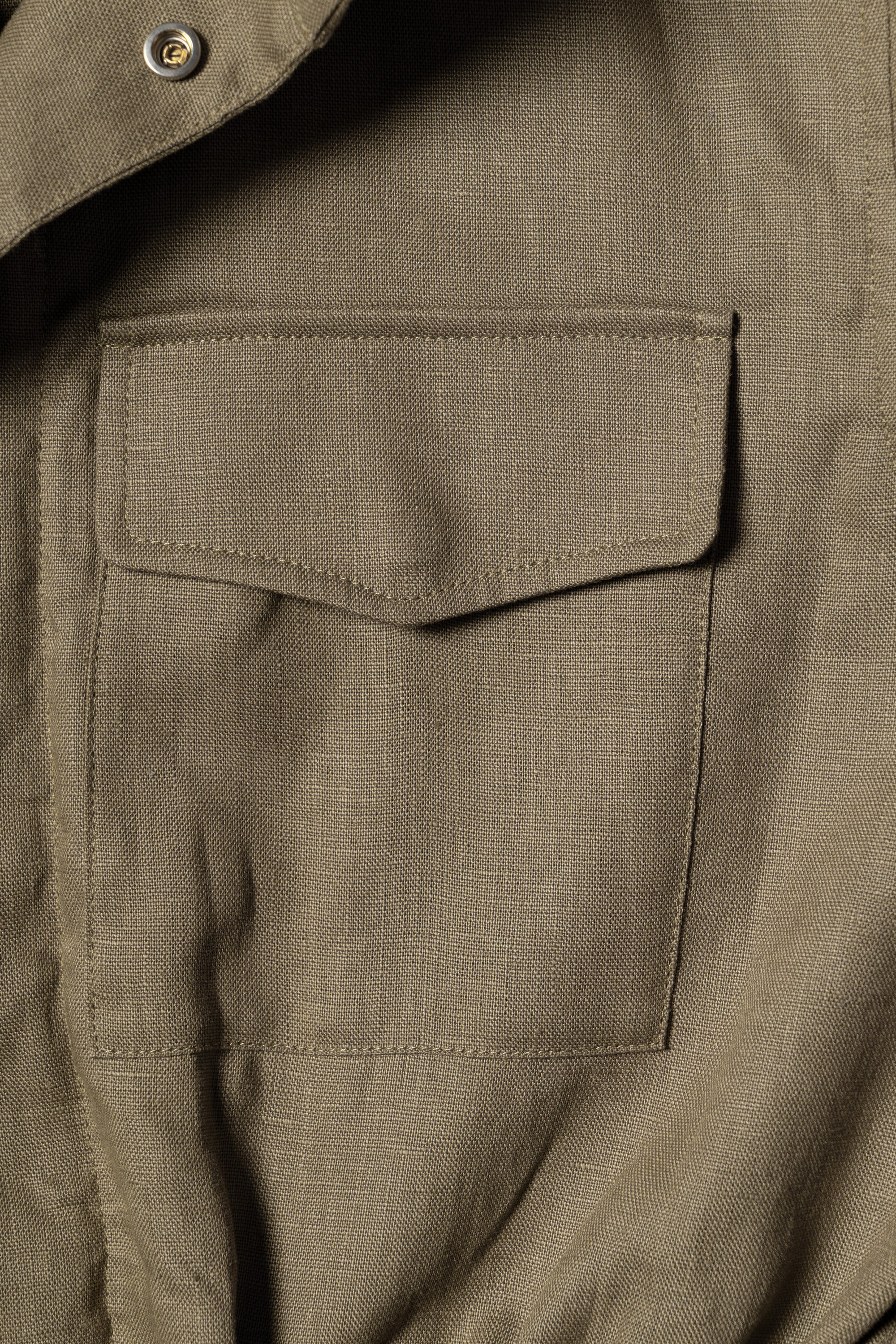 Olive Linen M65 Jacket