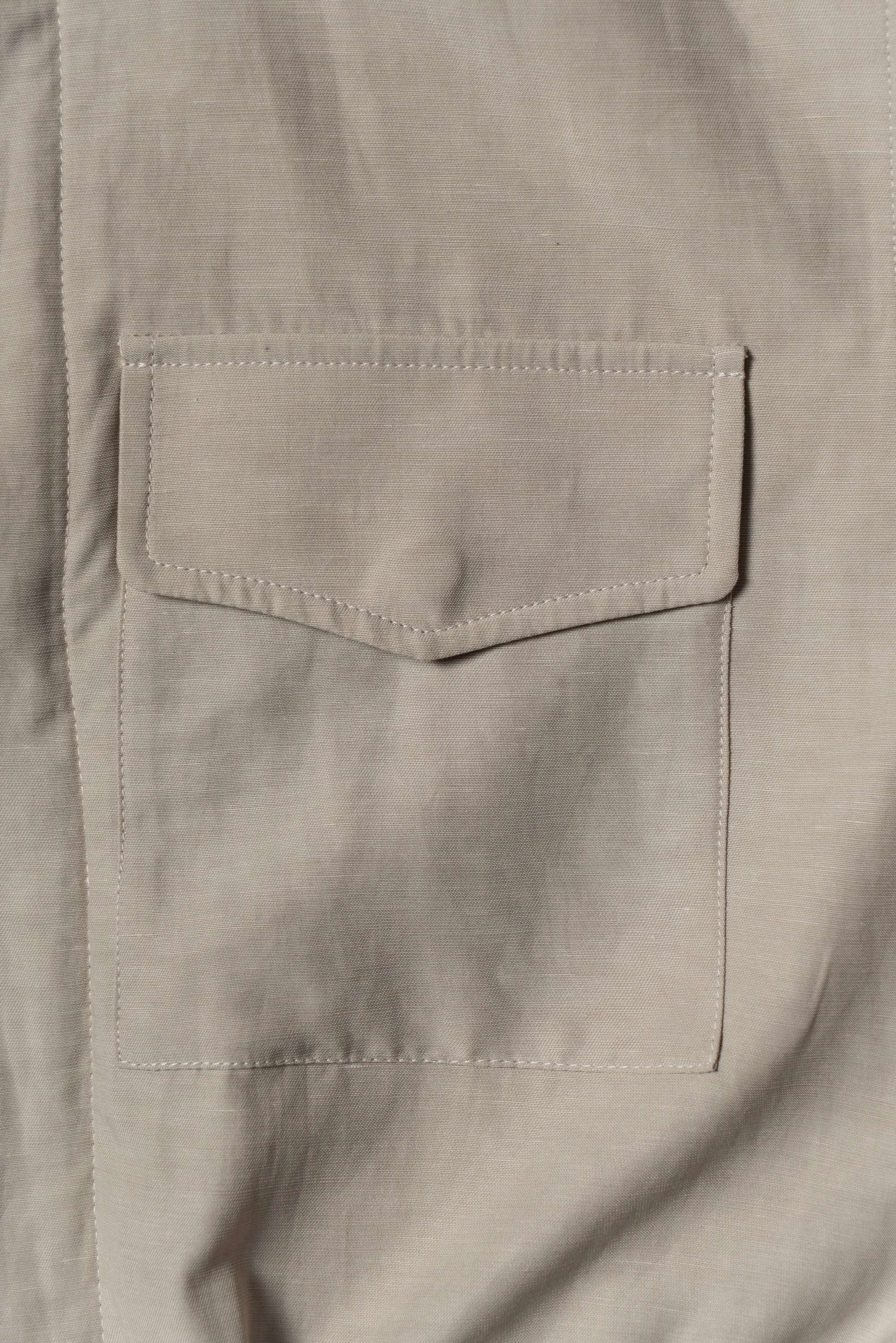 Light Khaki Tencel Linen Cotton M65 Jacket