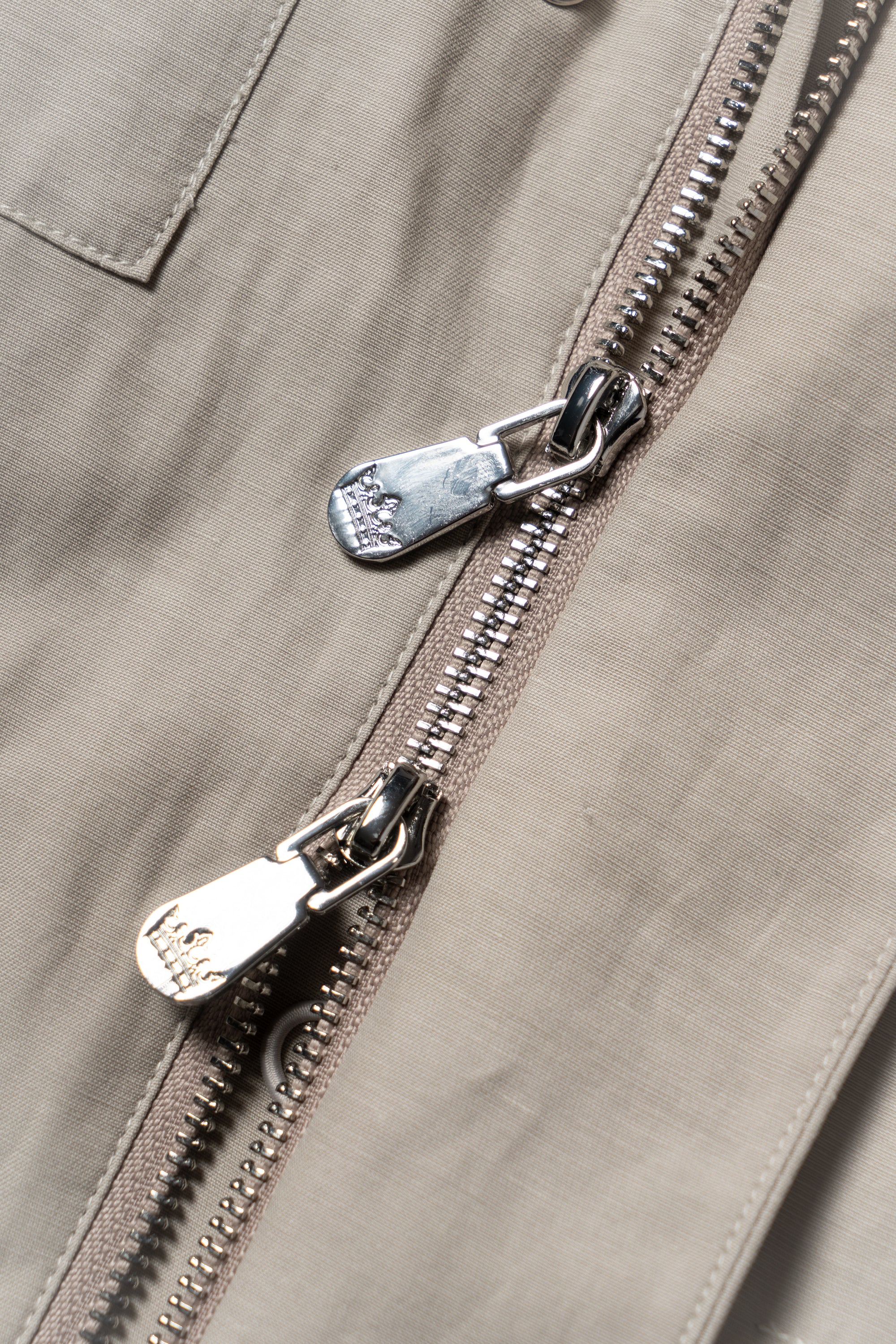 Light Khaki Tencel Linen Cotton M65 Jacket