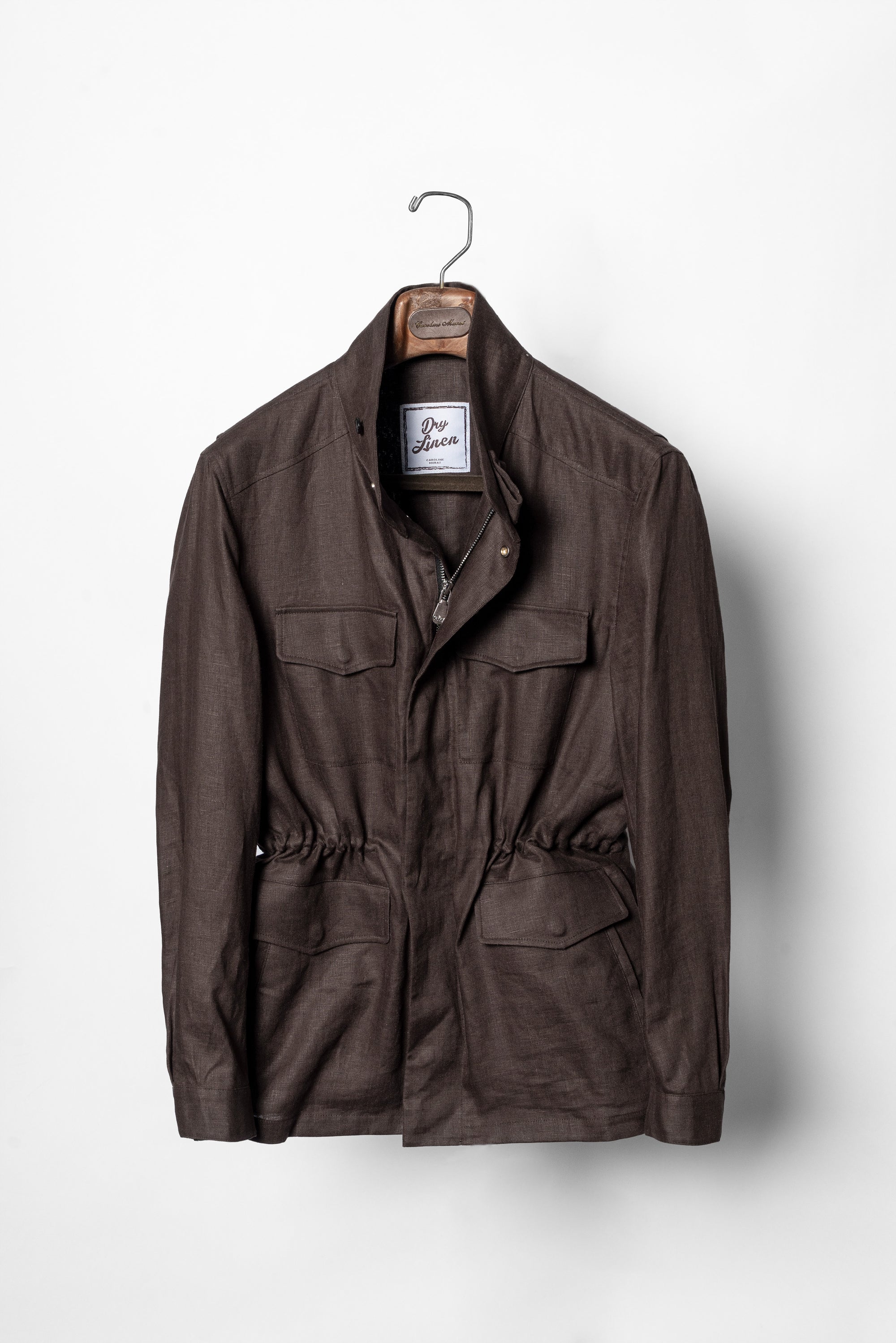 Brown Linen M65 Jacket