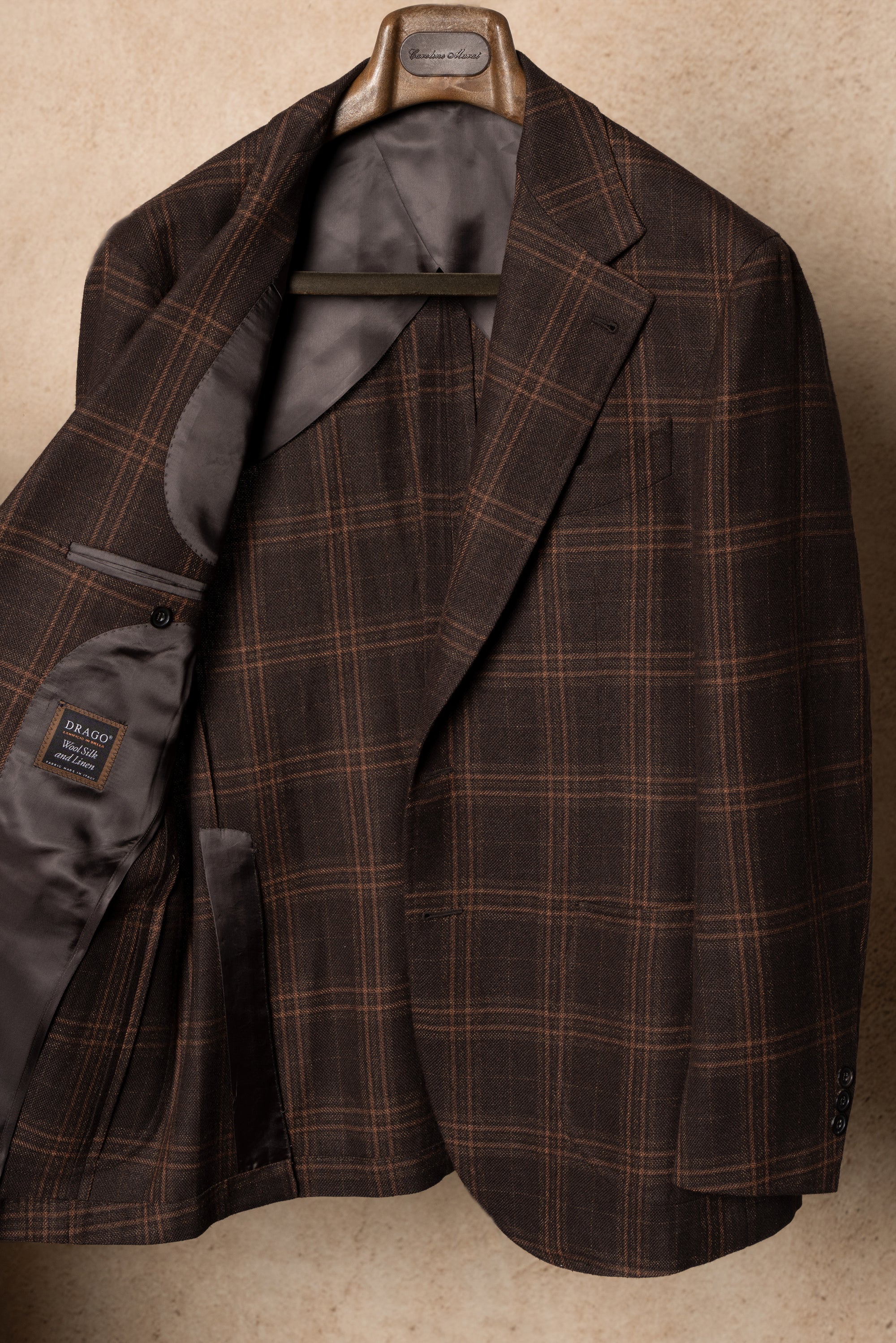 Brown Tangerine Windowpane Jacket #330