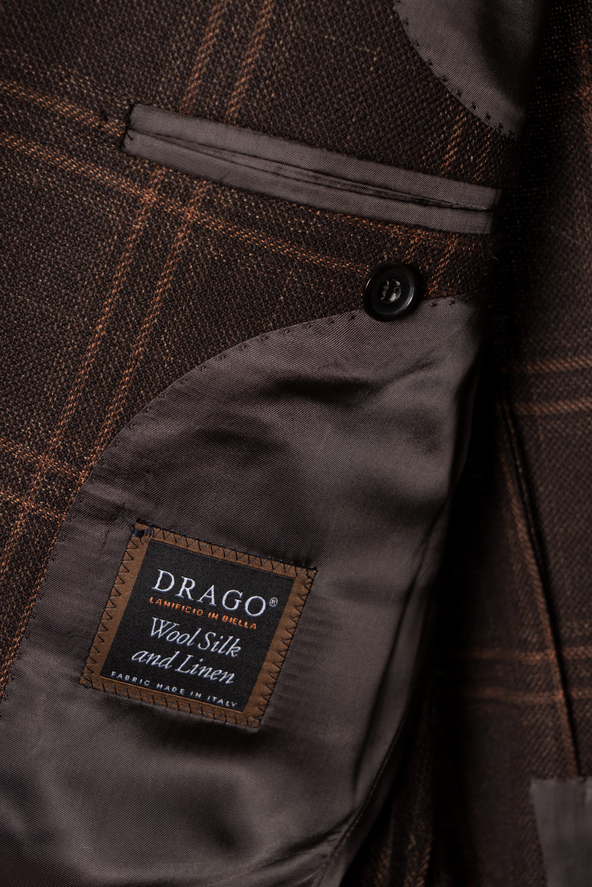 Brown Tangerine Windowpane Jacket #330