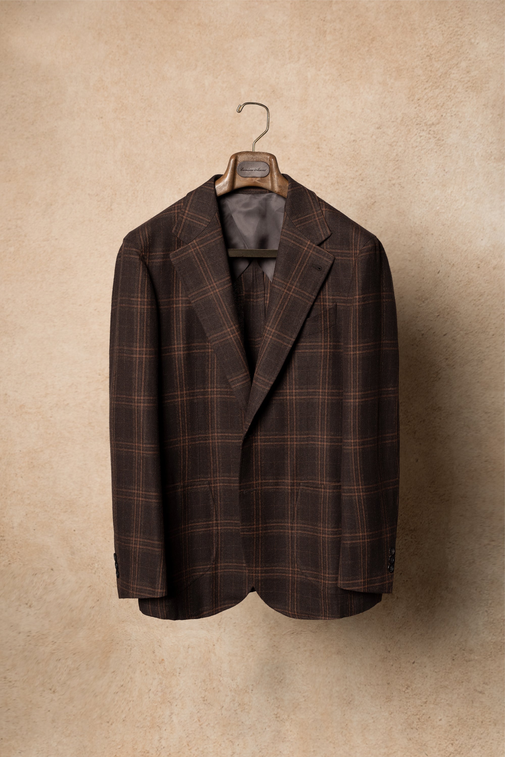 Brown Tangerine Windowpane Jacket #330