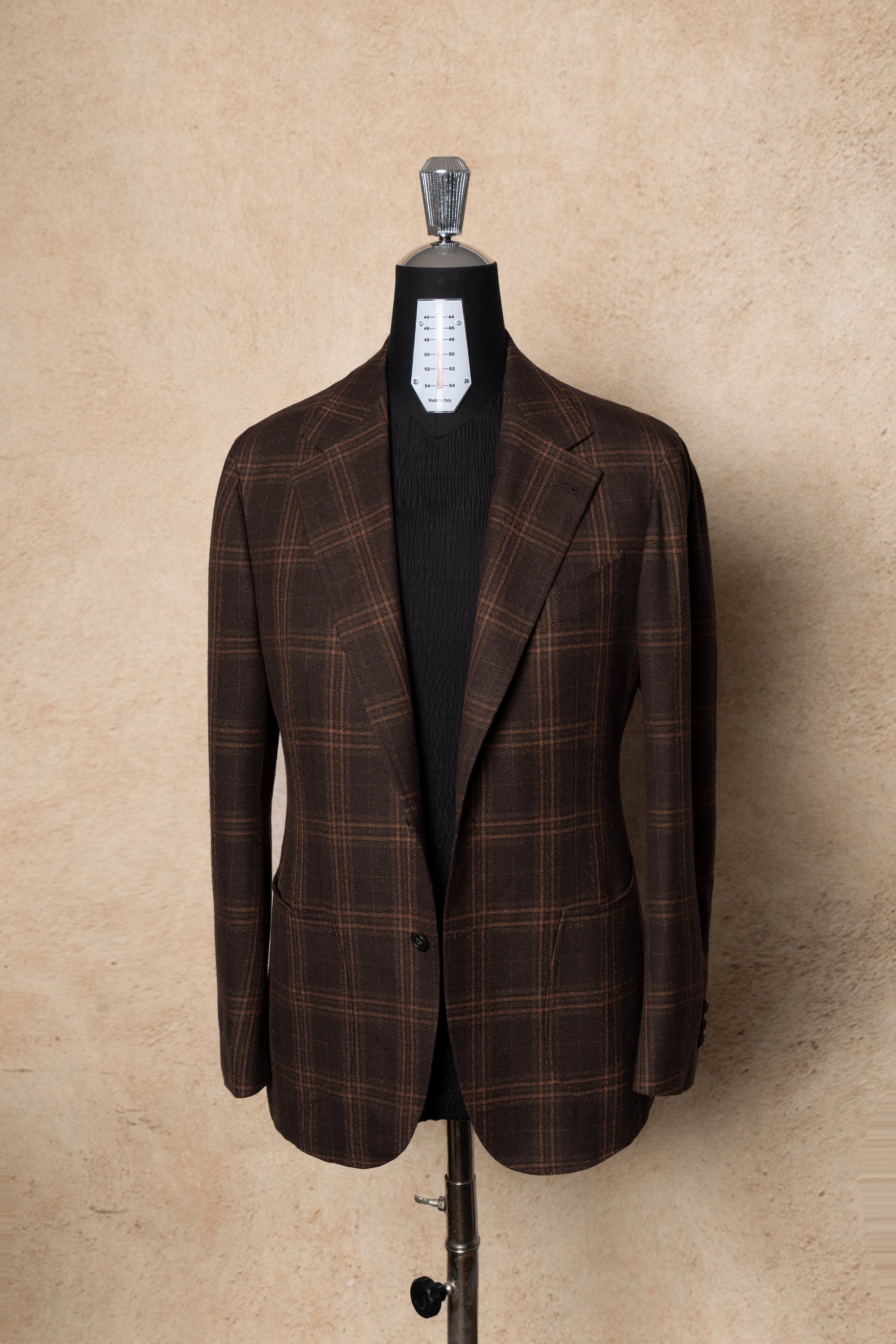Brown Tangerine Windowpane Jacket #330