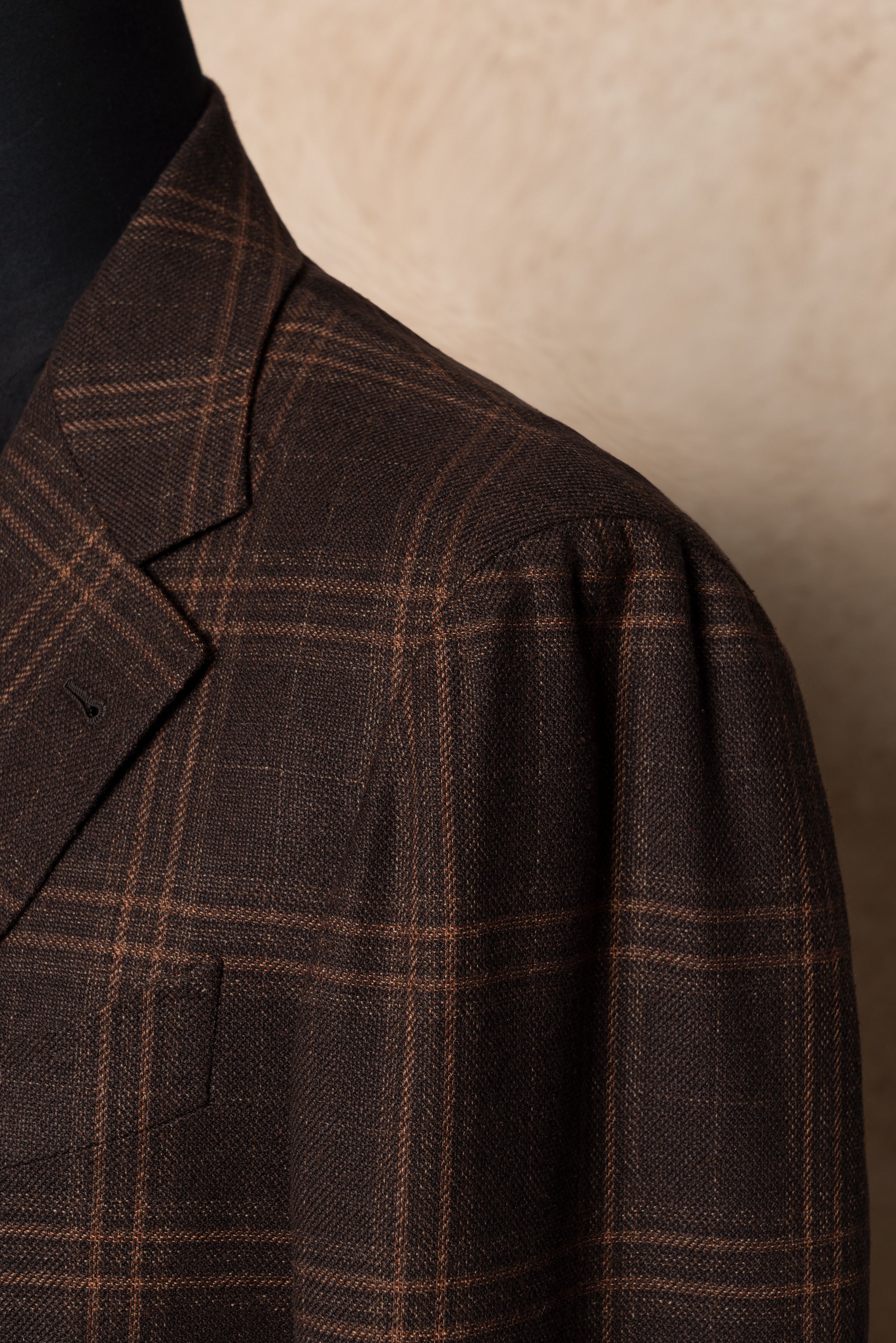 Brown Tangerine Windowpane Jacket #330