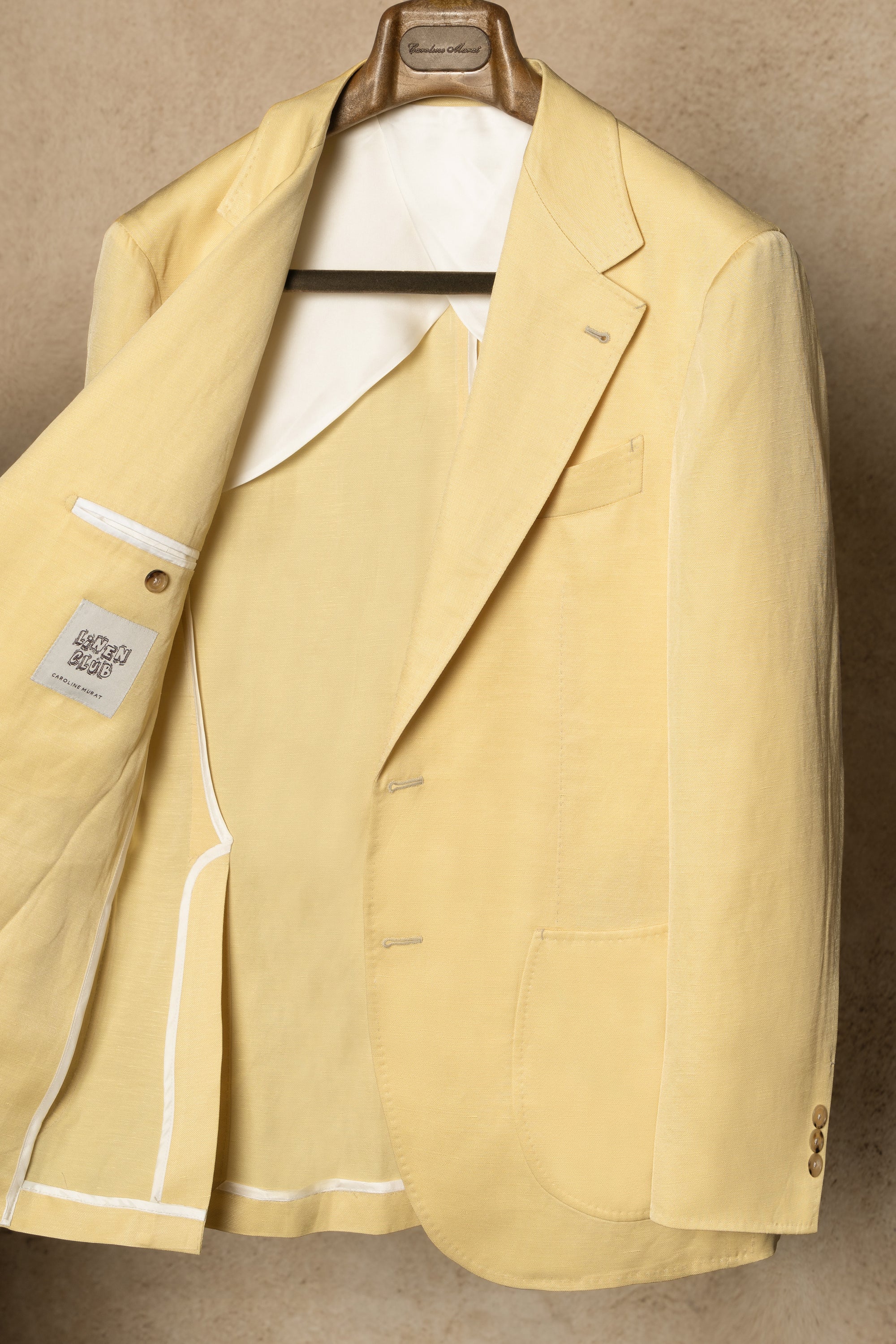 Sicily Yellow Linen Wool Jacket #298