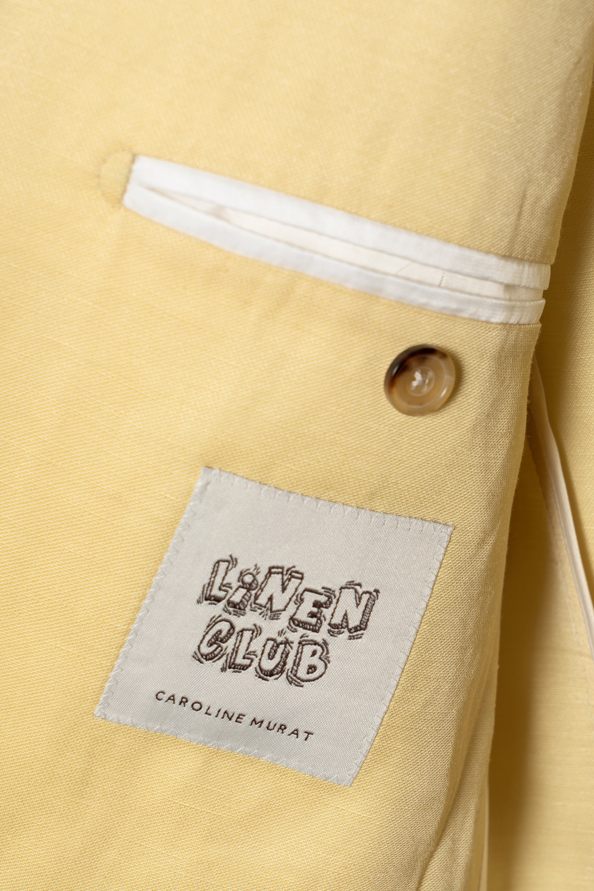 Sicily Yellow Linen Wool Jacket #298