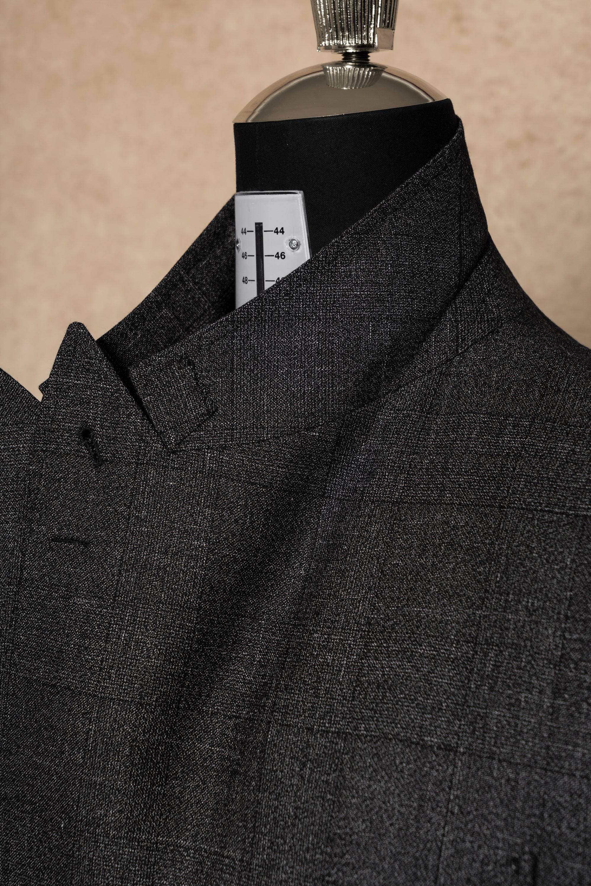 MTO Grey Melange Glen Check Suit #328