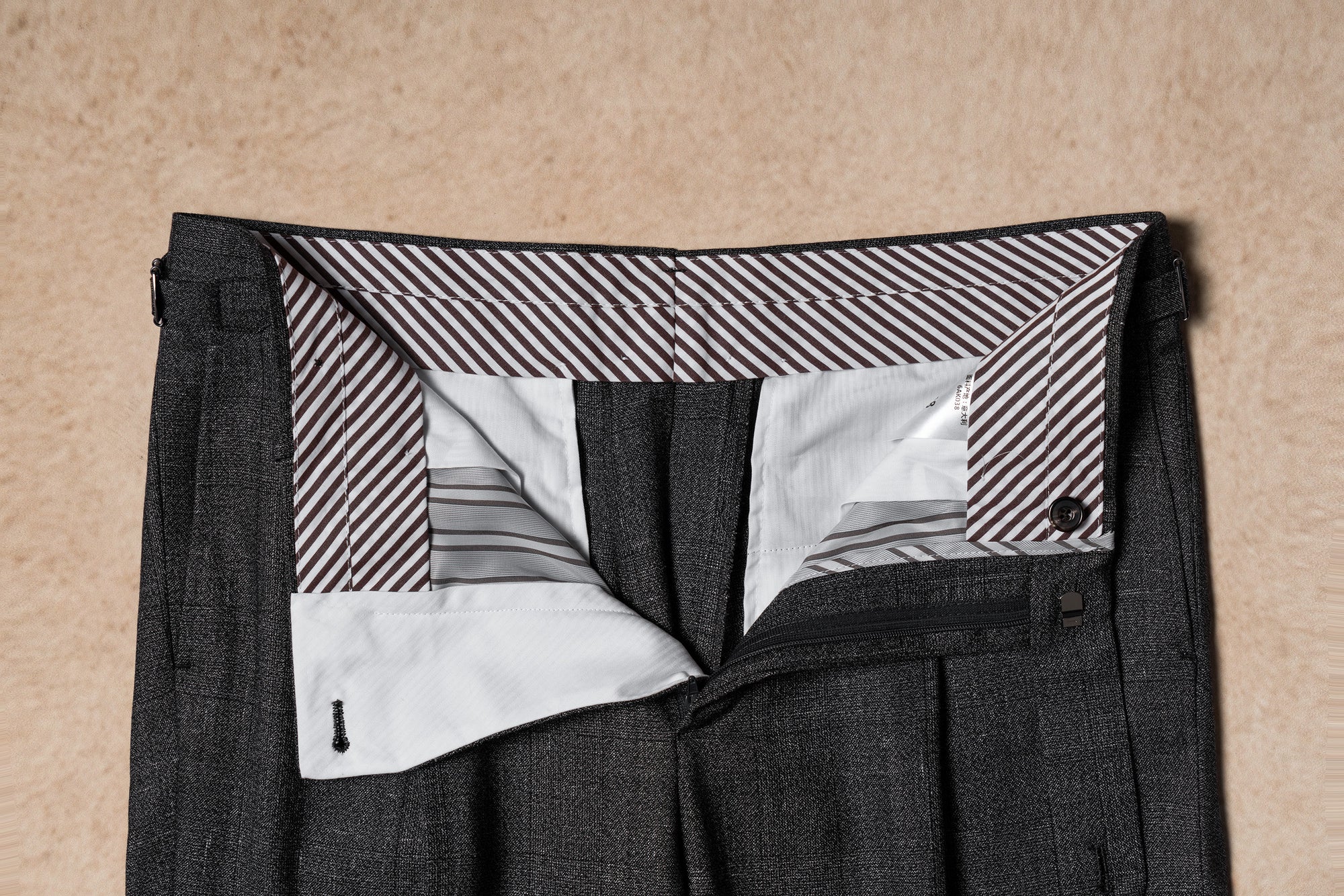 MTO Grey Melange Glen Check Suit #328