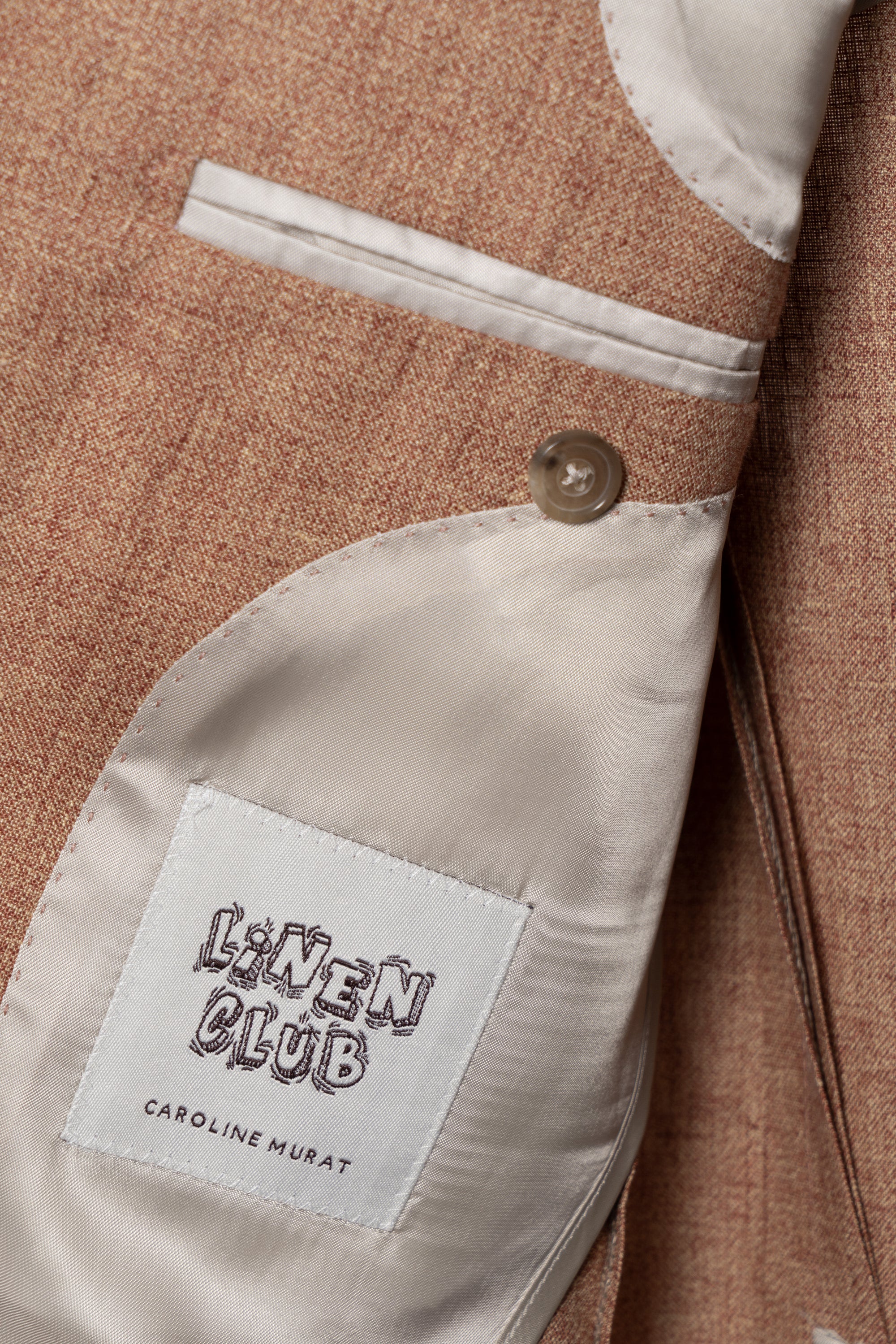 Tangerine Melange Linen Jacket #363