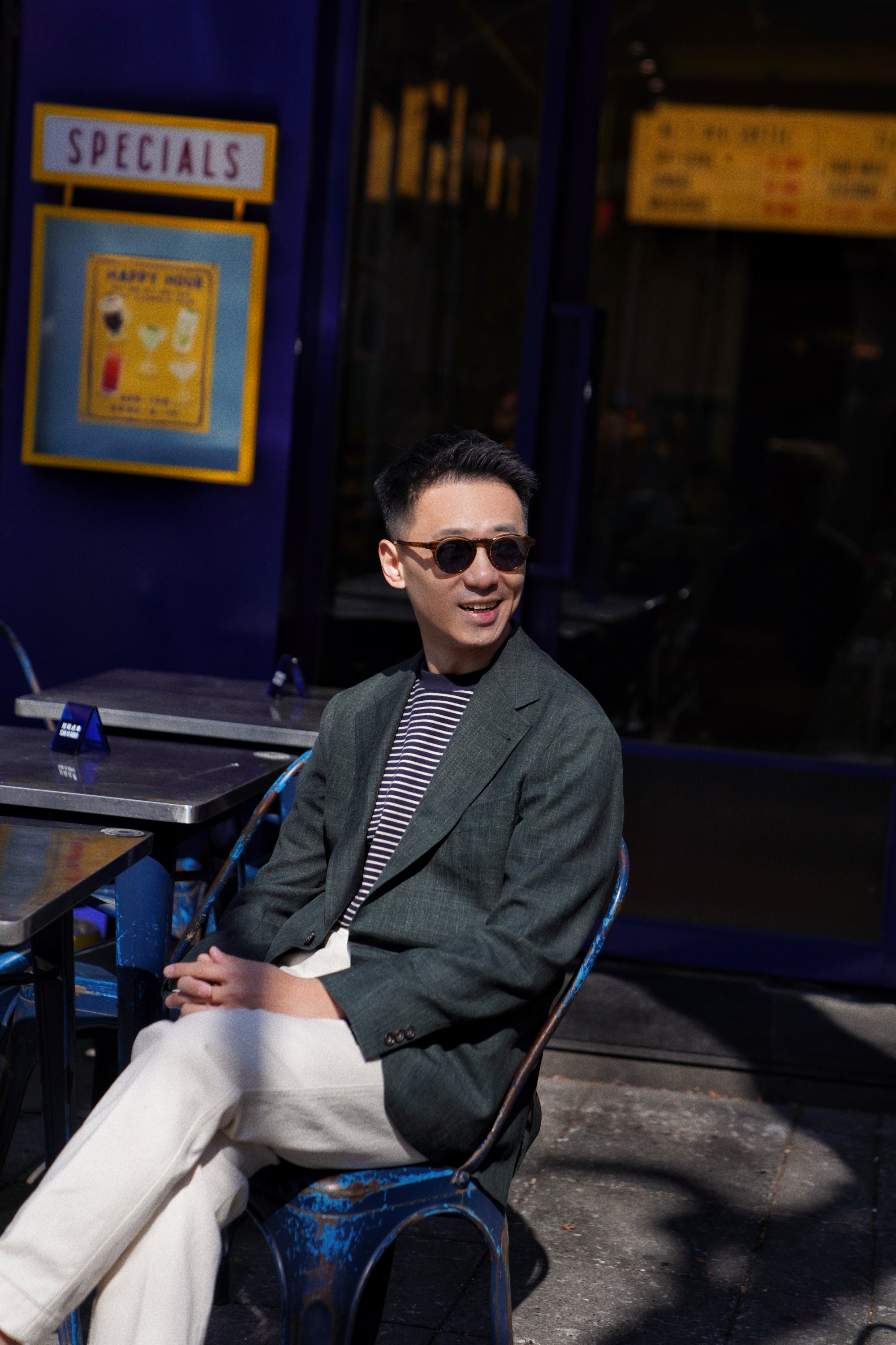 MTO Dark Green Wool Silk Linen Jacket