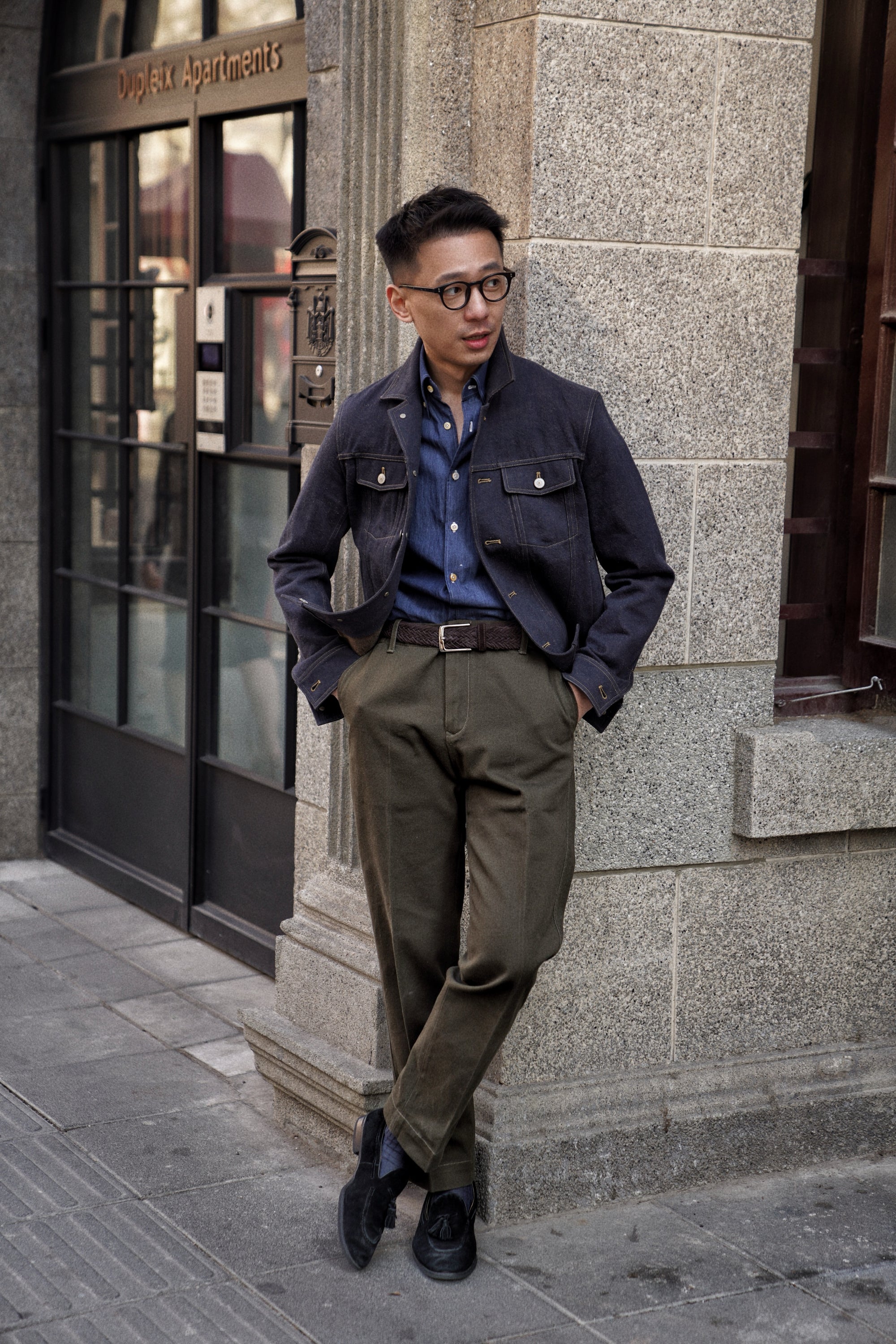 Washed Twill Cotton Chino
