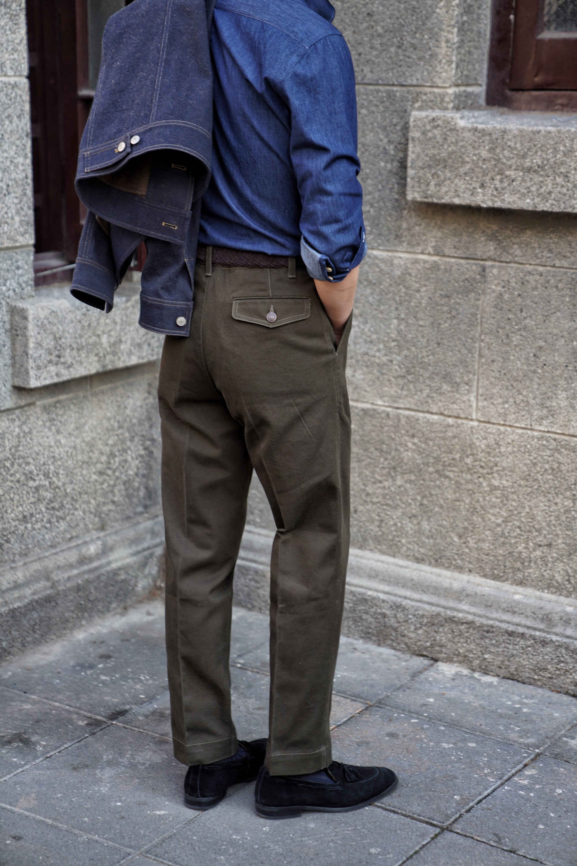Washed Twill Cotton Chino
