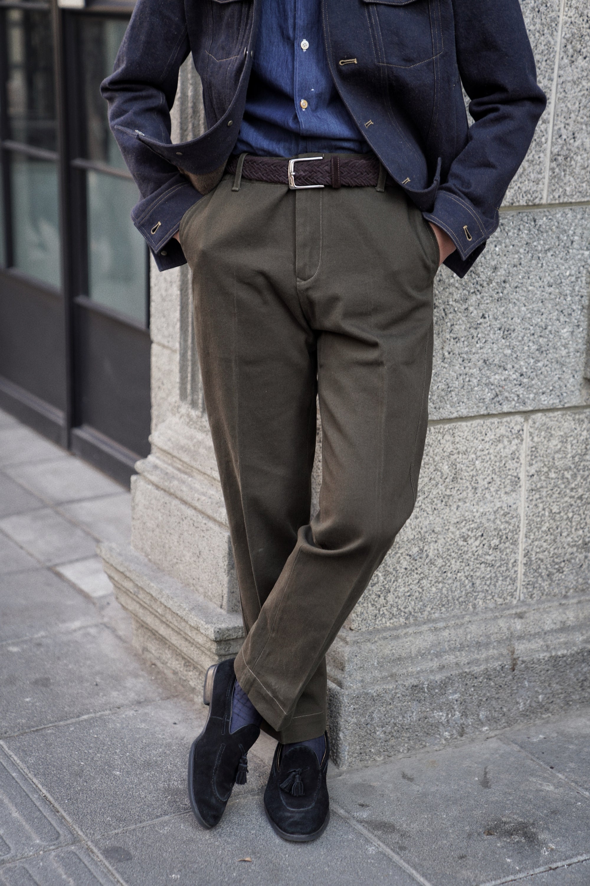 Washed Twill Cotton Chino