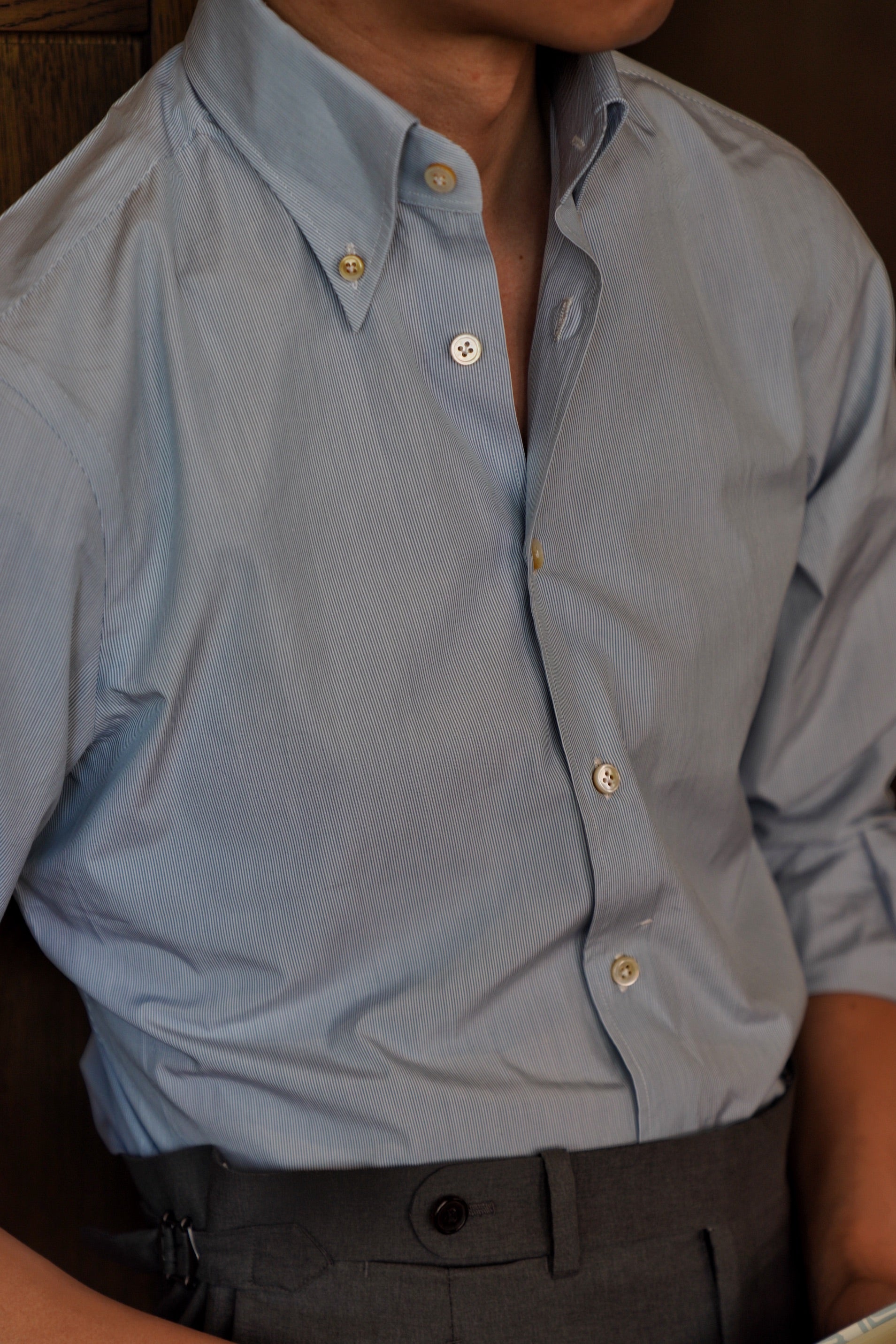 MTO Hand-stitched Stripe Shirt #30 #37
