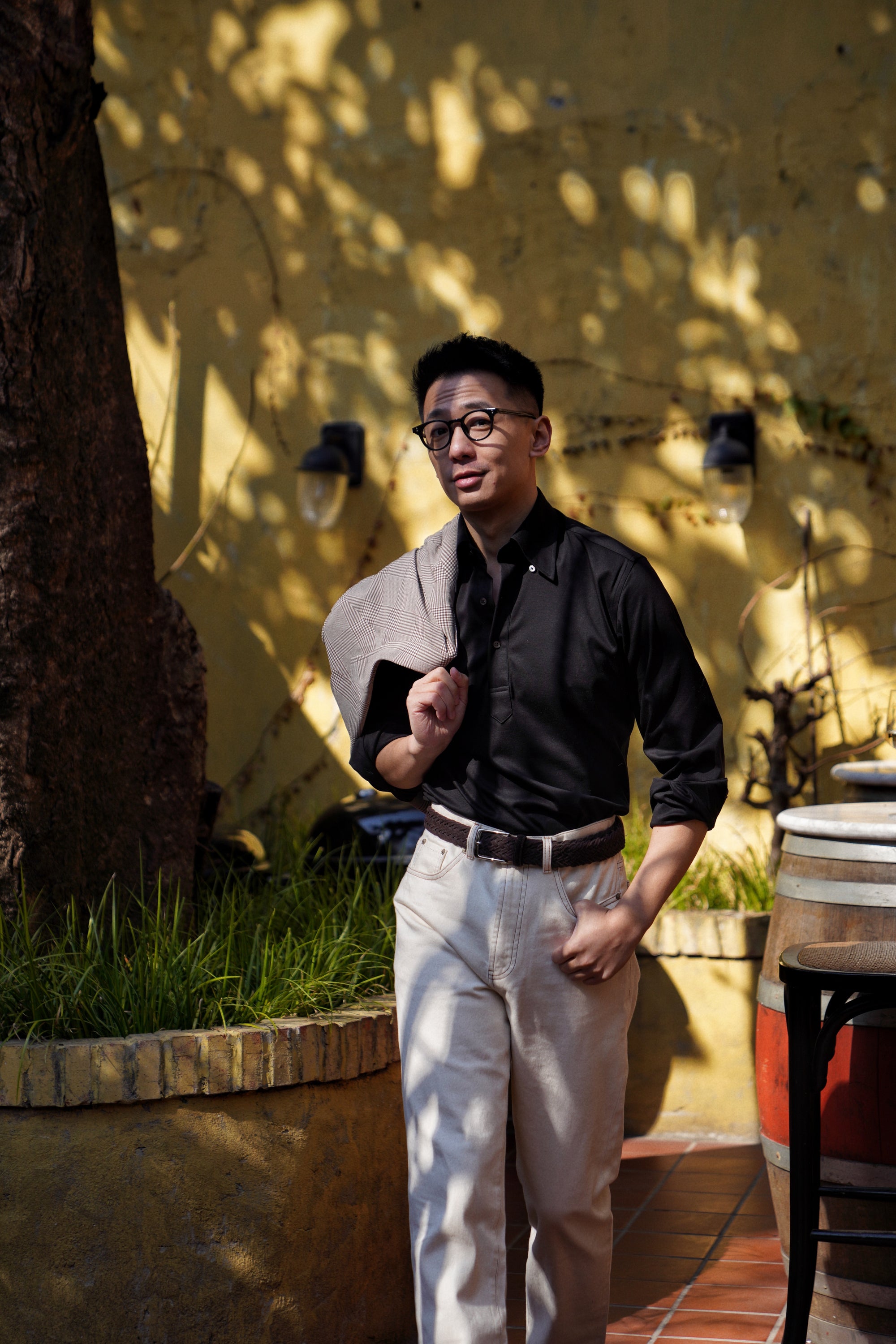 MTO Black Blending Polo Shirt
