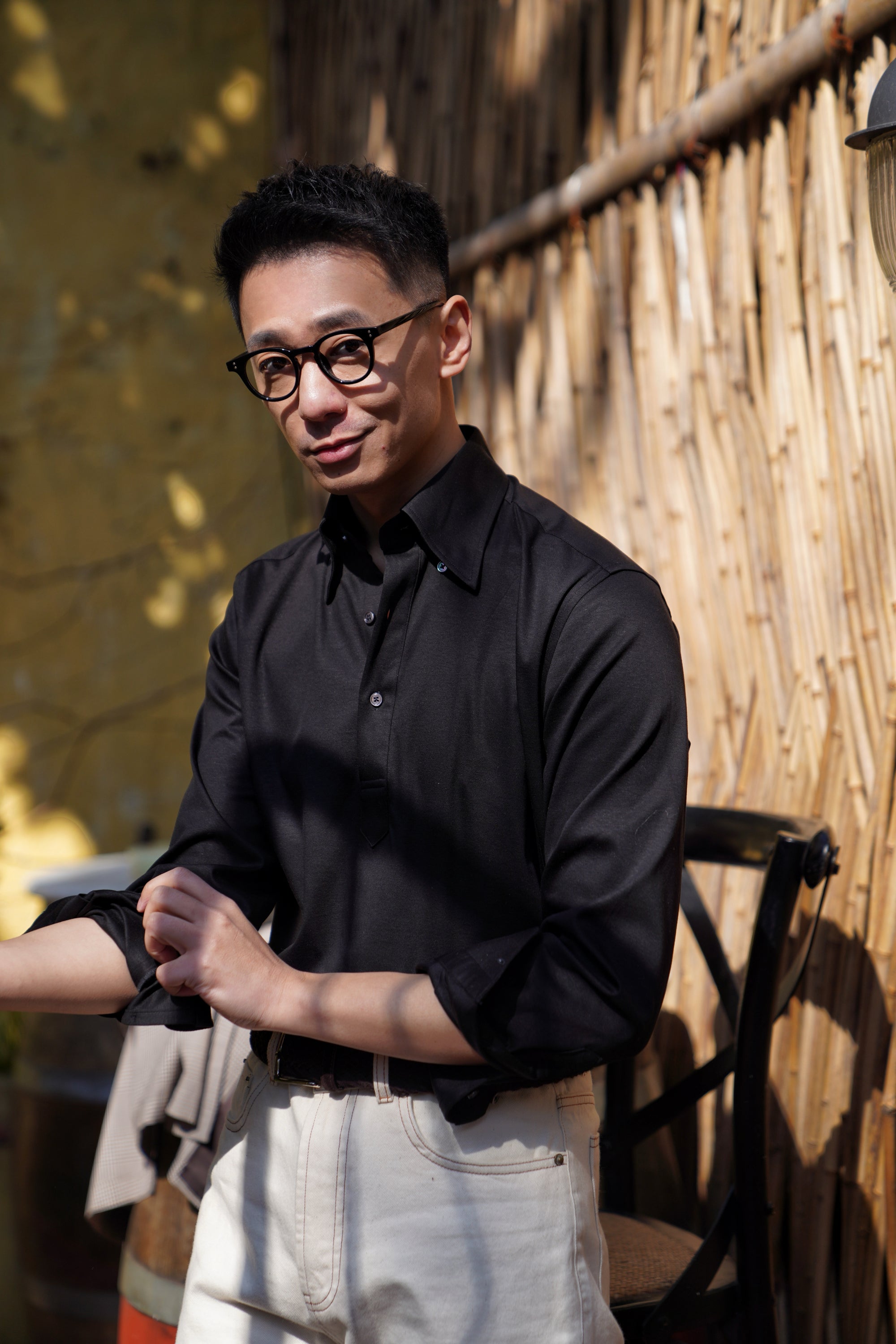 MTO Black Blending Polo Shirt