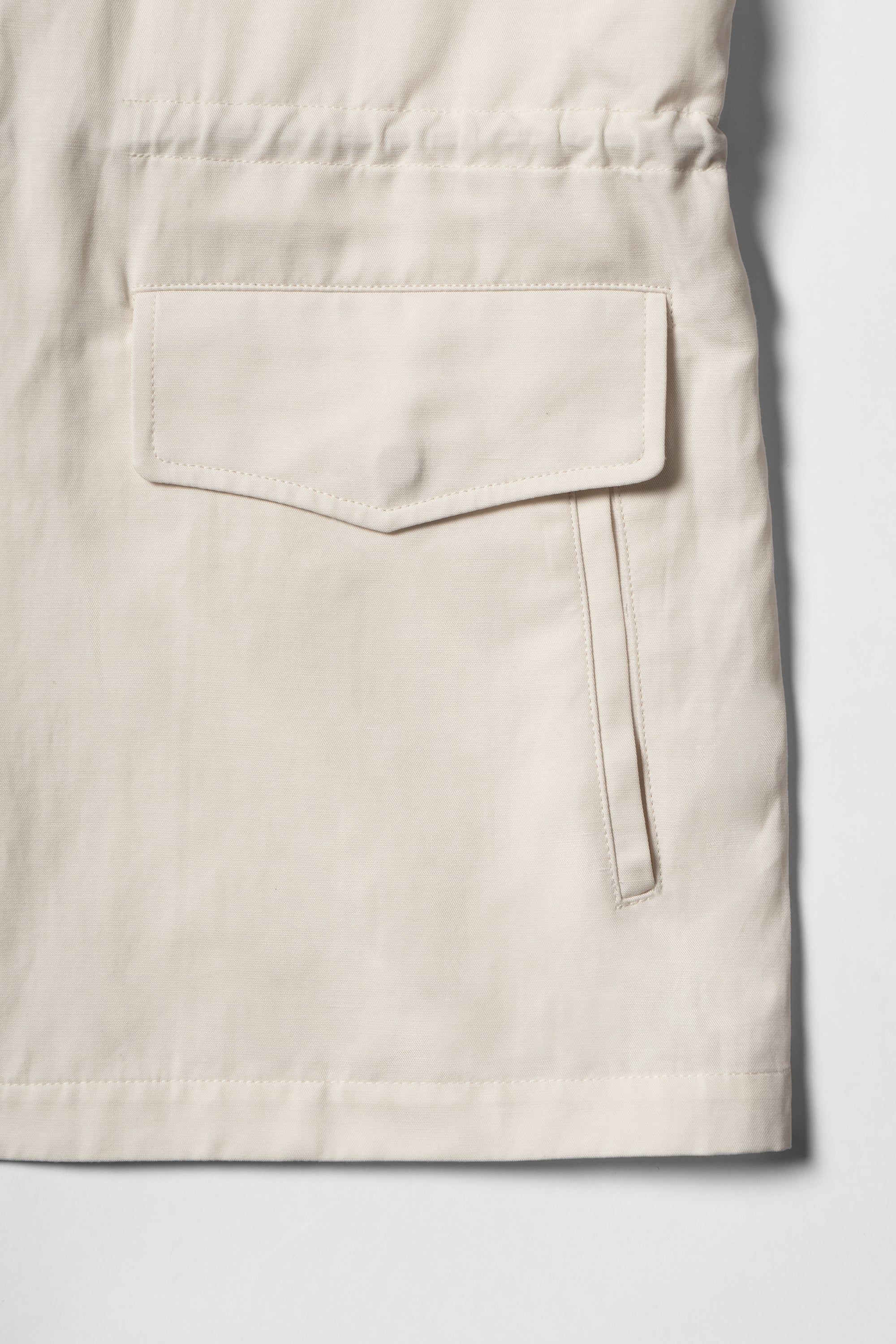 Ivory Tencel Linen Cotton M65 Jacket