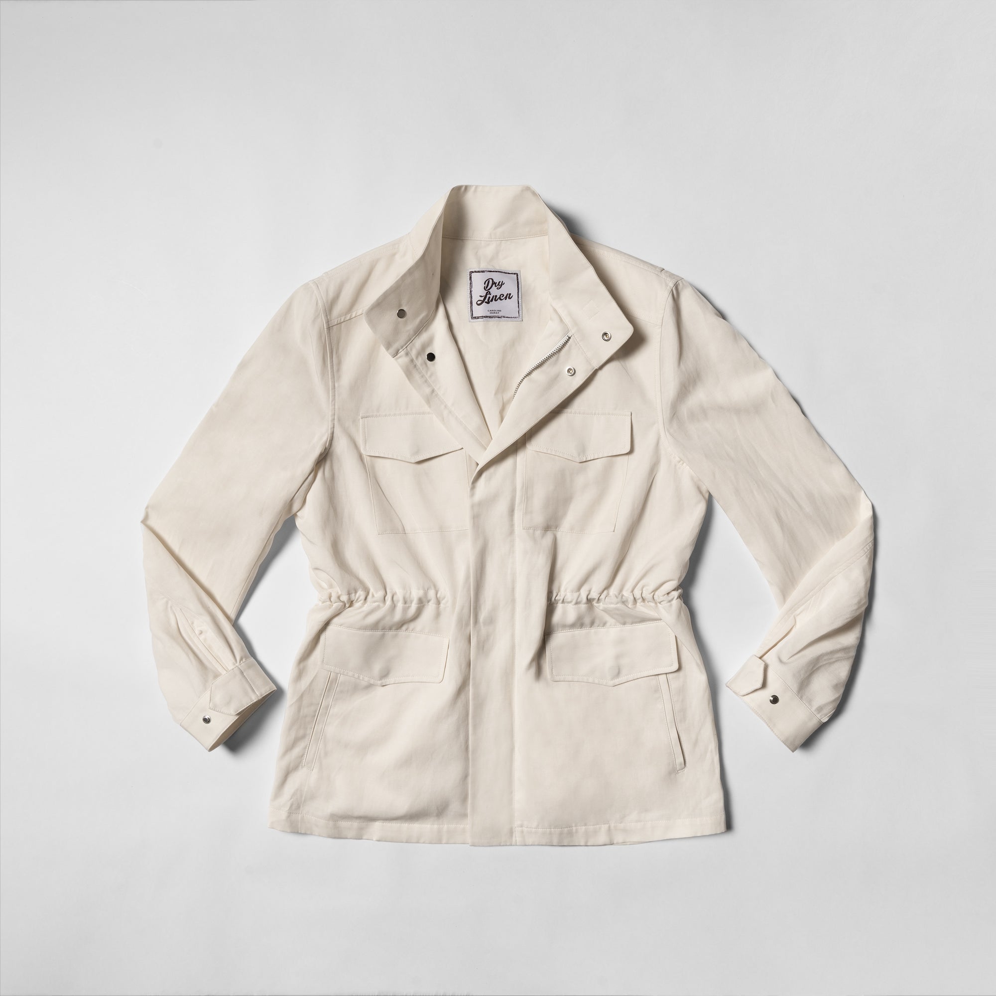 Ivory Tencel Linen Cotton M65 Jacket