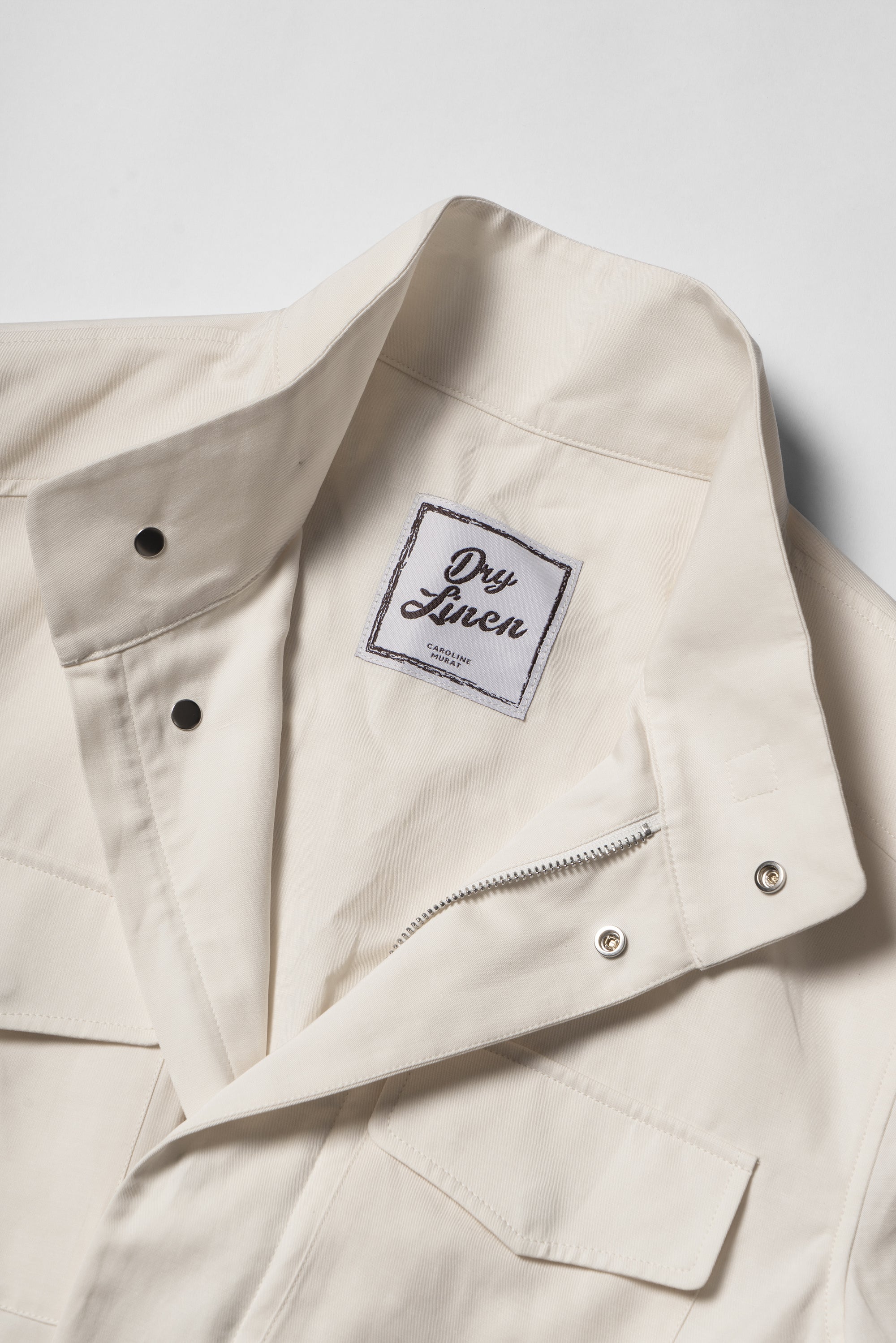 Ivory Tencel Linen Cotton M65 Jacket