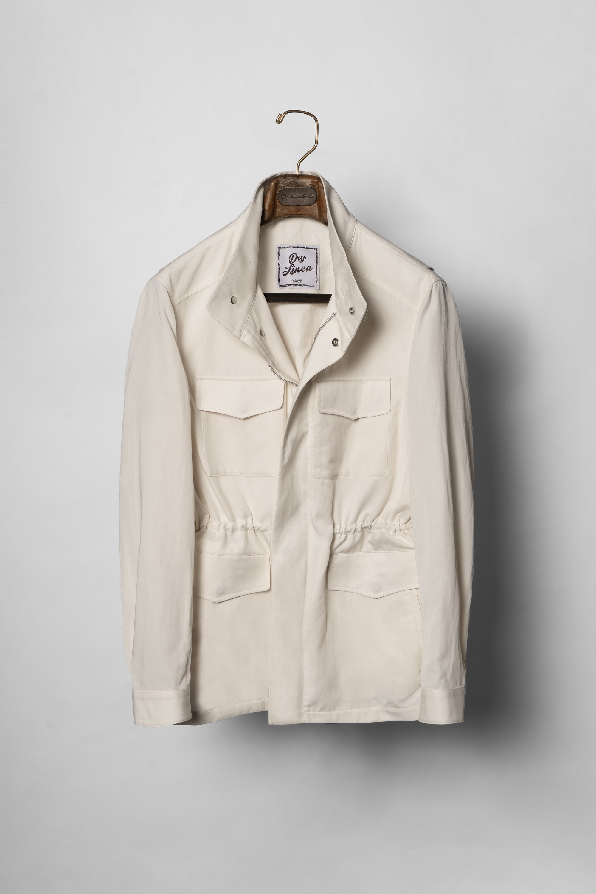 Ivory Tencel Linen Cotton M65 Jacket