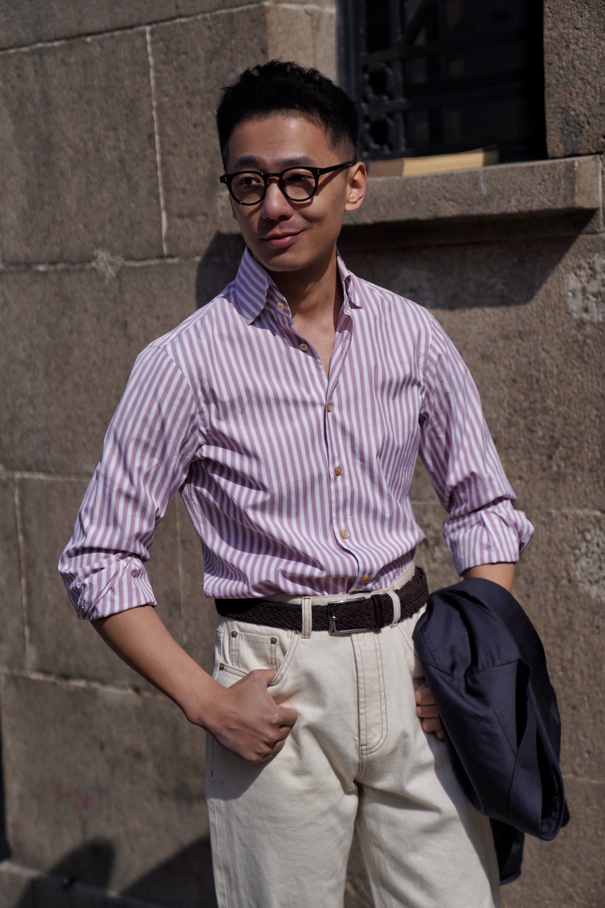 MTO Hand-stitched Stripe Shirt