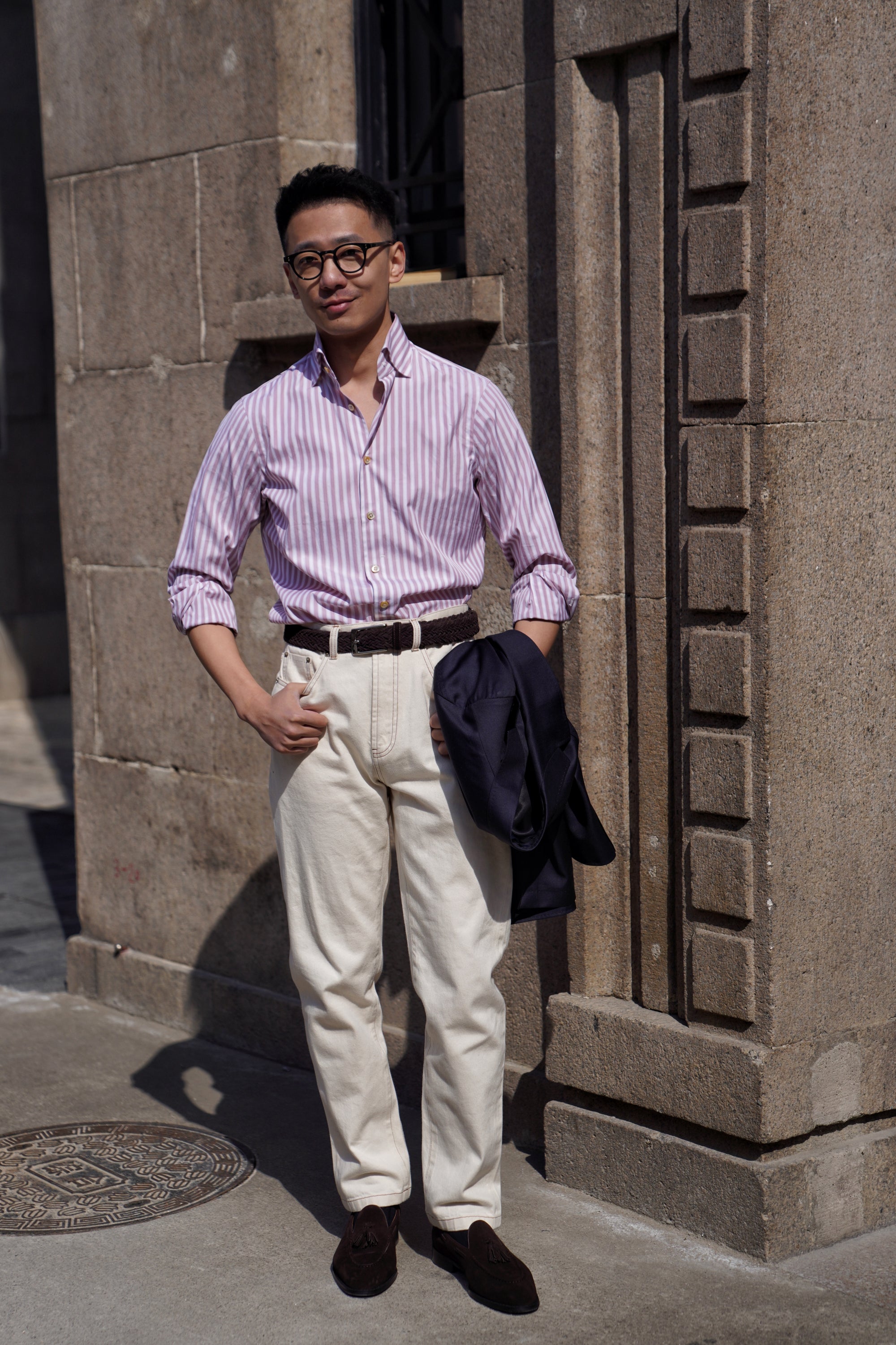 MTO Hand-stitched Stripe Shirt