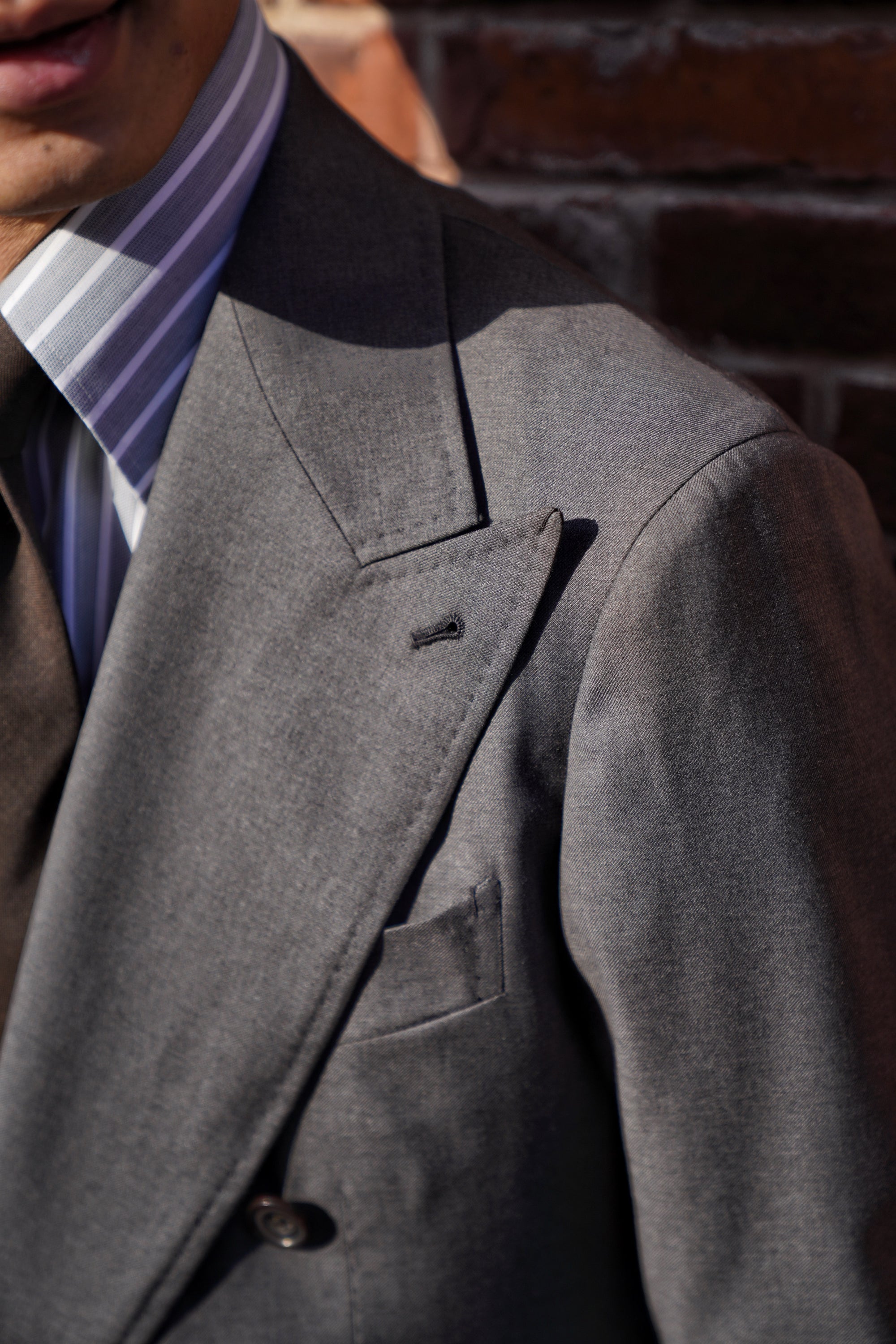 Grey 130s 17 Micron Wool Suit #358