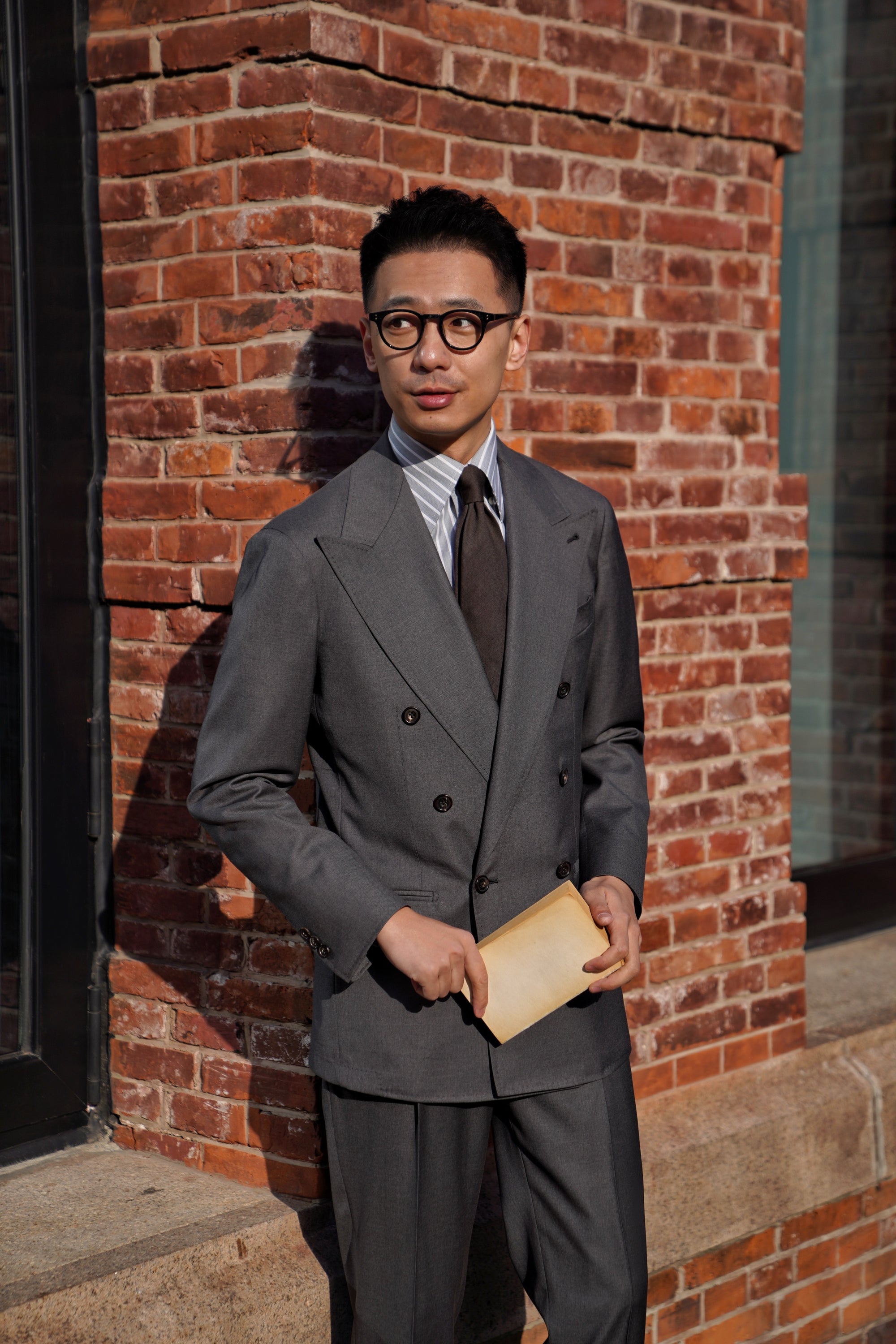 Grey 130s 17 Micron Wool Suit #358