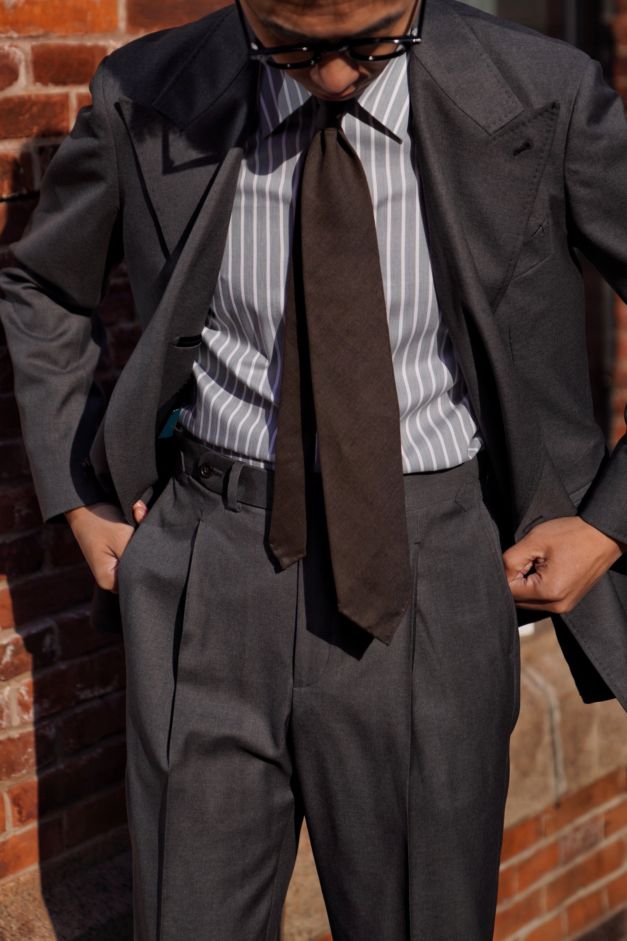 Grey 130s 17 Micron Wool Suit #358