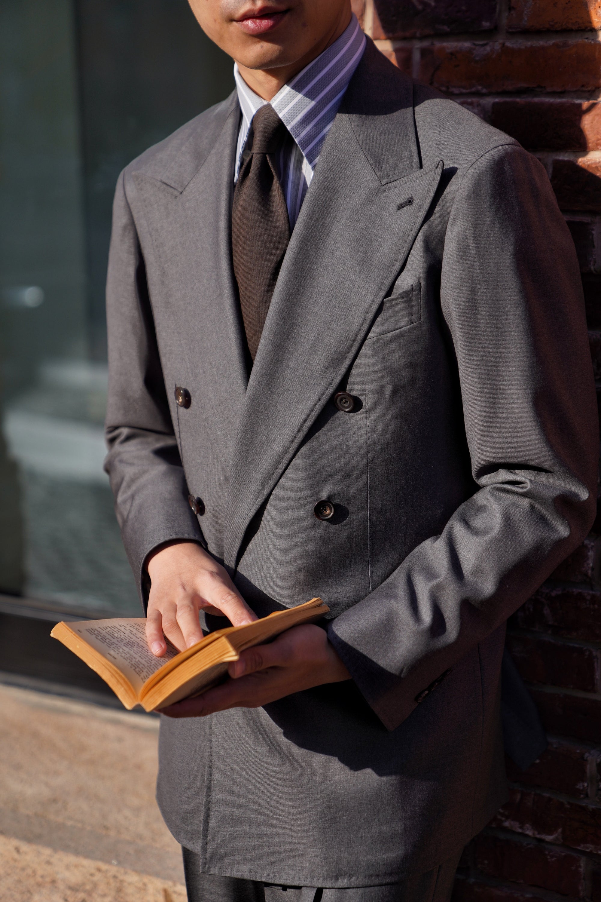 Grey 130s 17 Micron Wool Suit #358