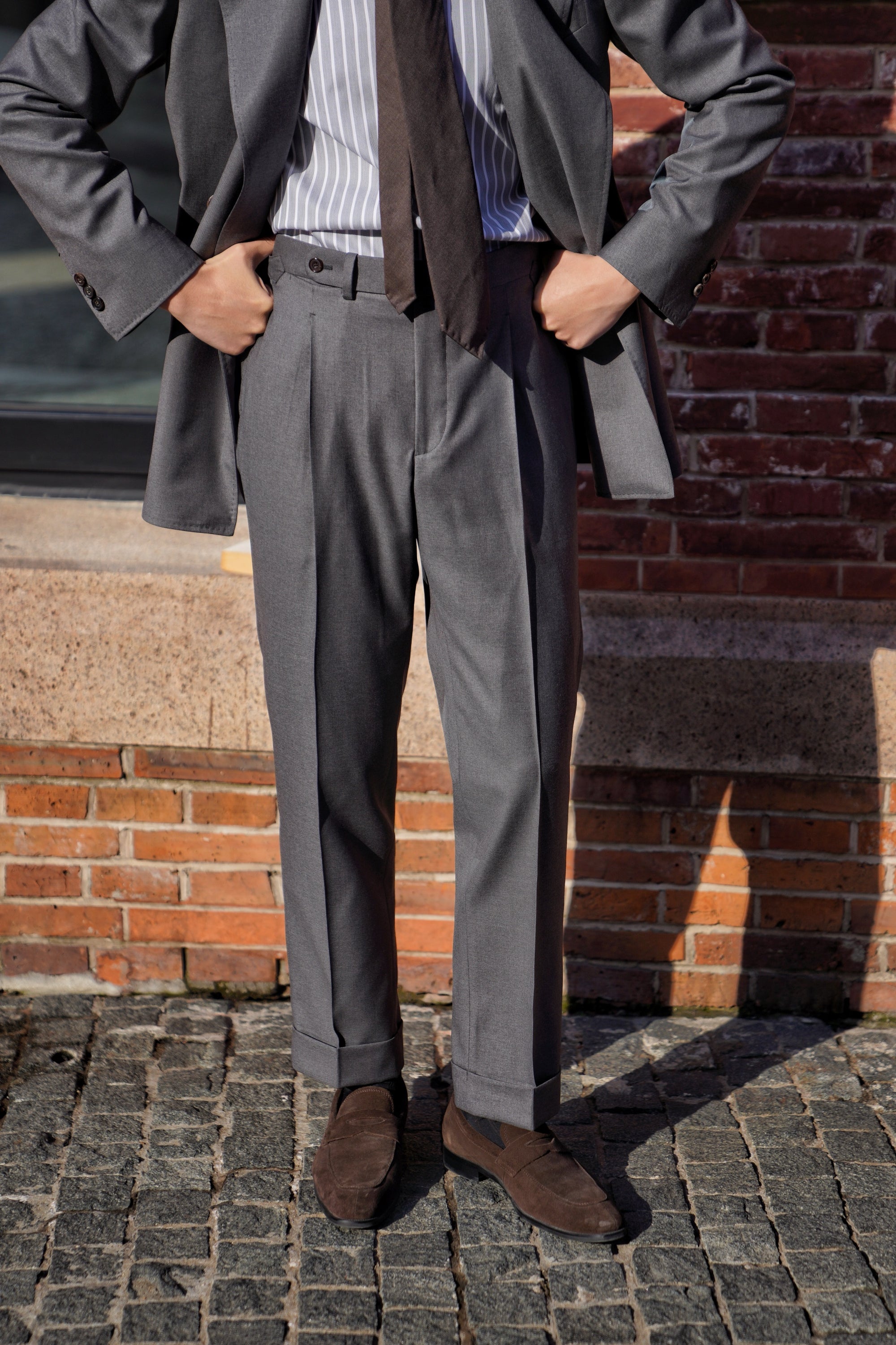 Grey 130s 17 Micron Wool Suit #358