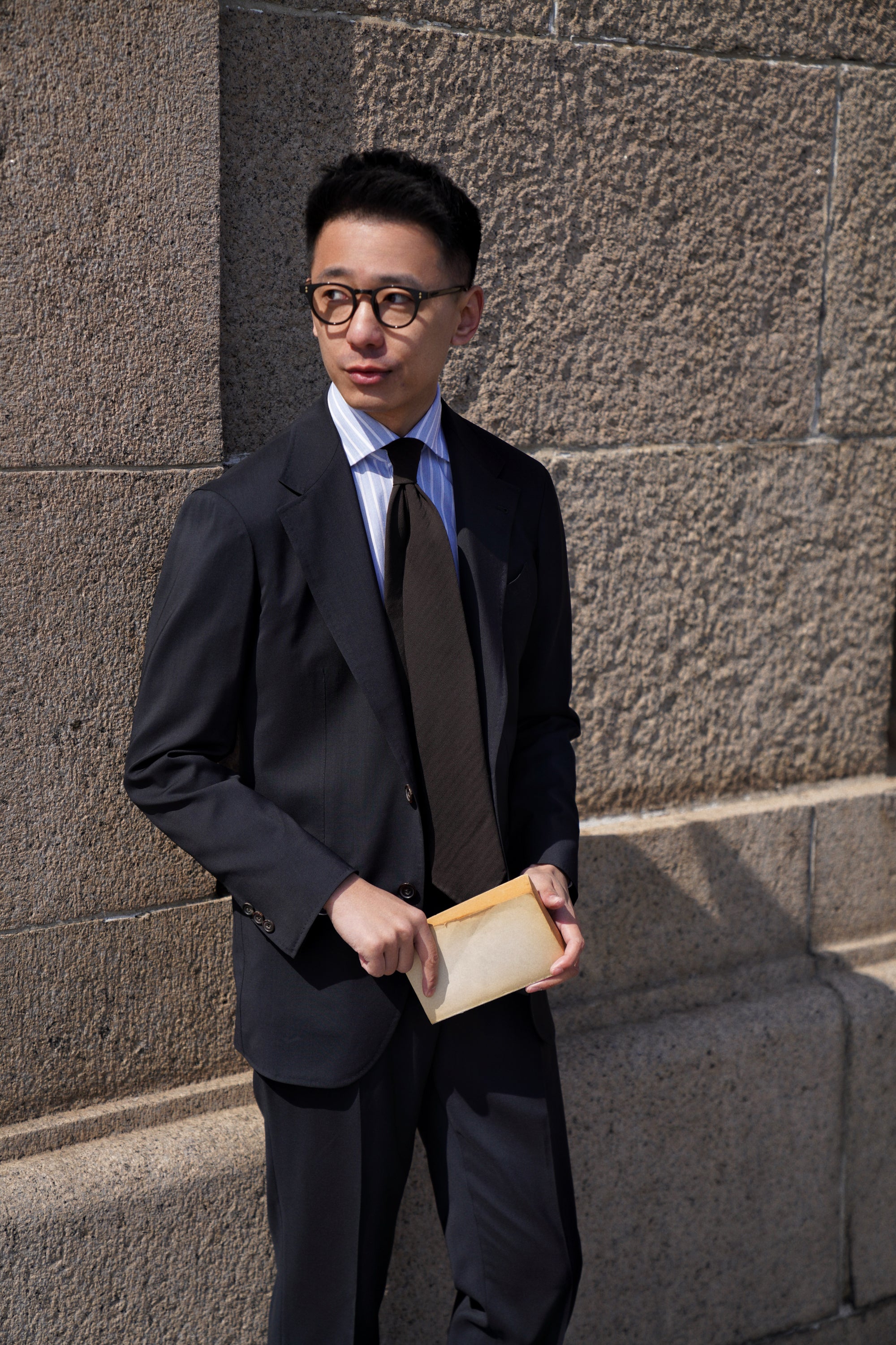 MTO Open Weave Cotton Stripe Shirt