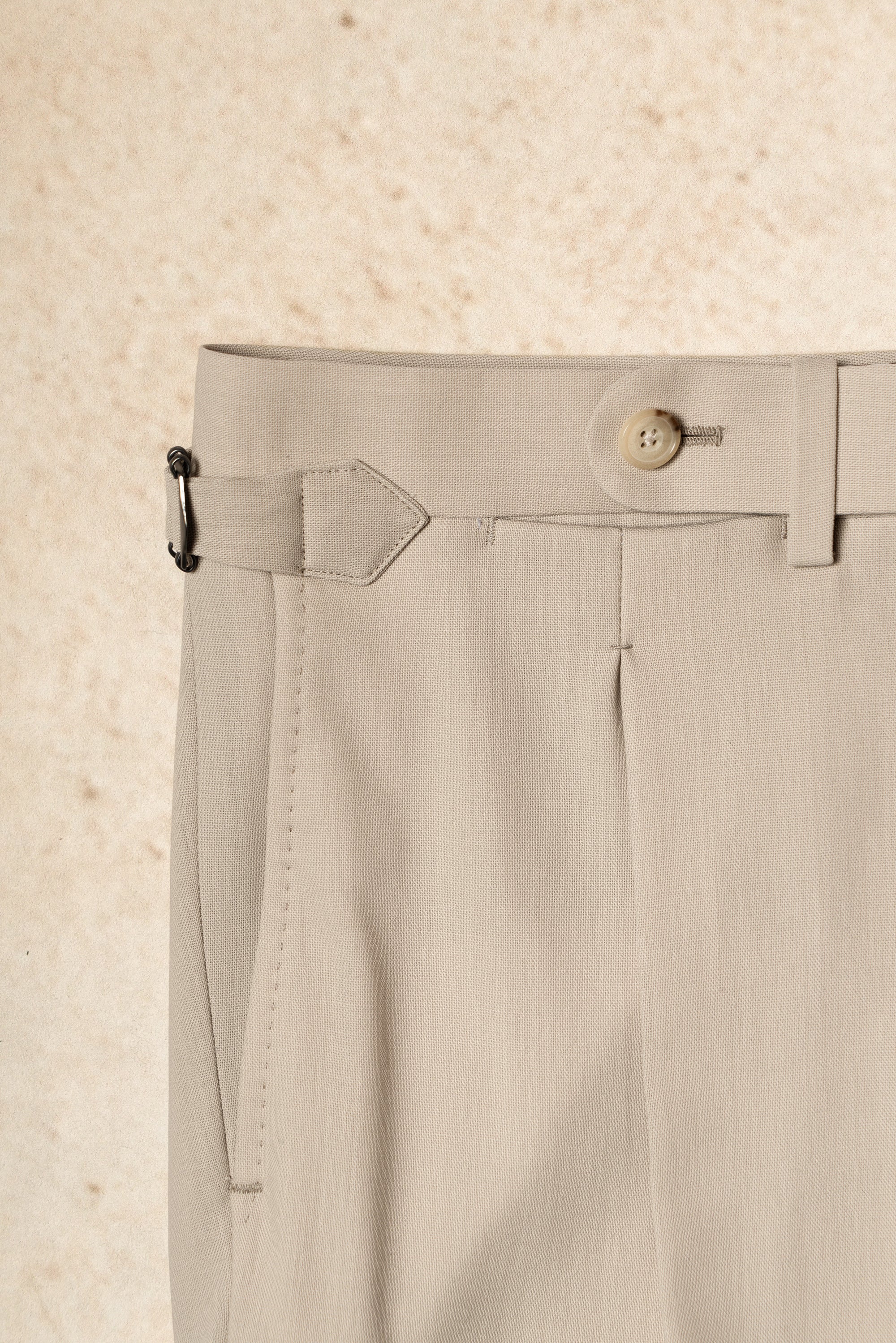 Khaki Hightwist Wool Suit #333