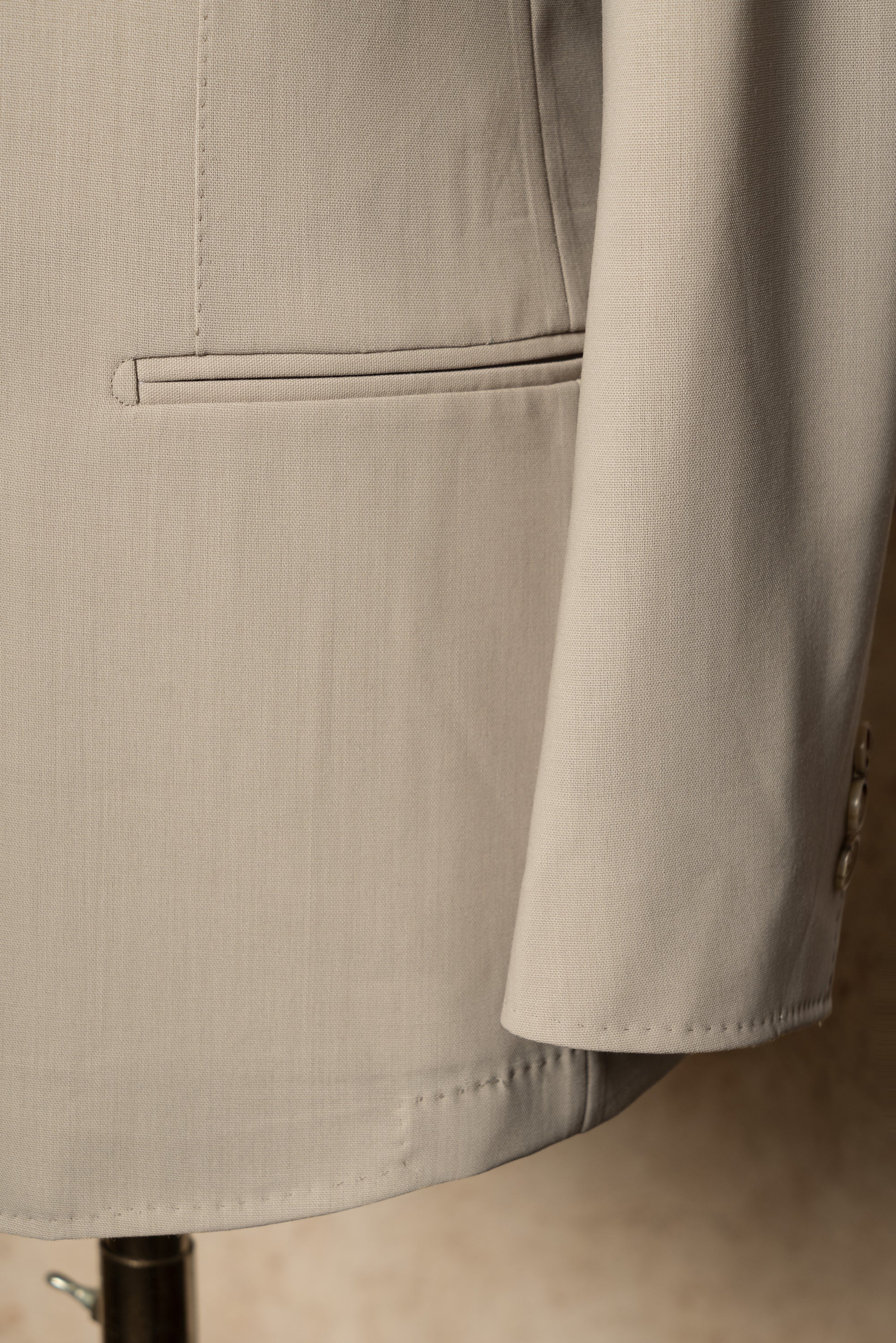 Khaki Hightwist Wool Suit #333